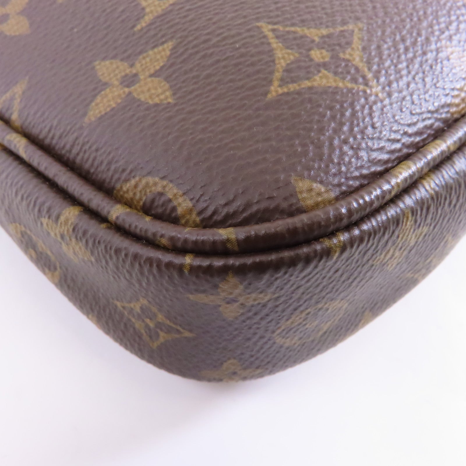LOUIS VUITTON Monogram Multi Pochette Accessoires金扣鏈帶手挽肩背兩用袋啡色/粉紅色