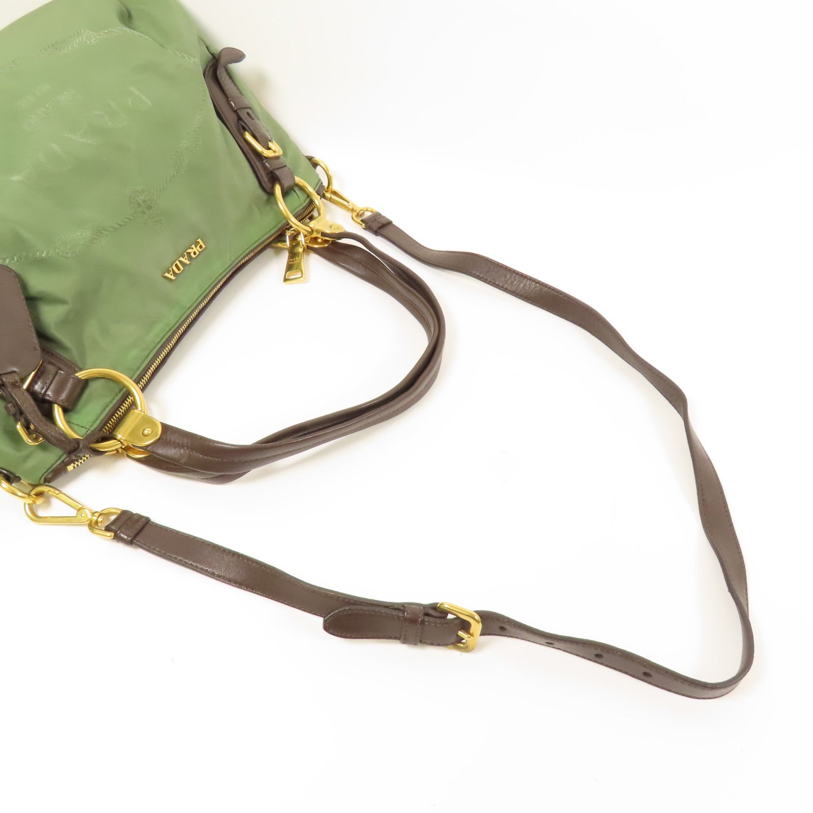 PRADA 尼龍Shoulder Bag金扣手挽肩背兩用袋