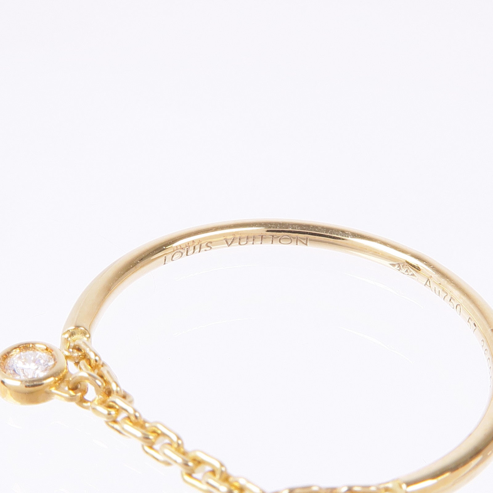 LOUIS VUITTON 18K黃金/白金/玫瑰金Idylle Blossom Ring戒指US#8