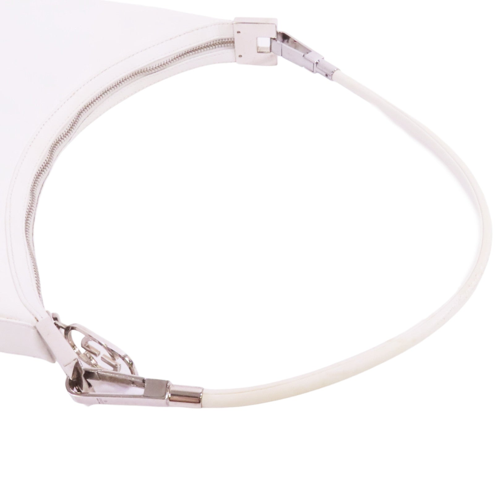 GUCCI 牛皮皮革Shoulder Bag銀扣肩背袋