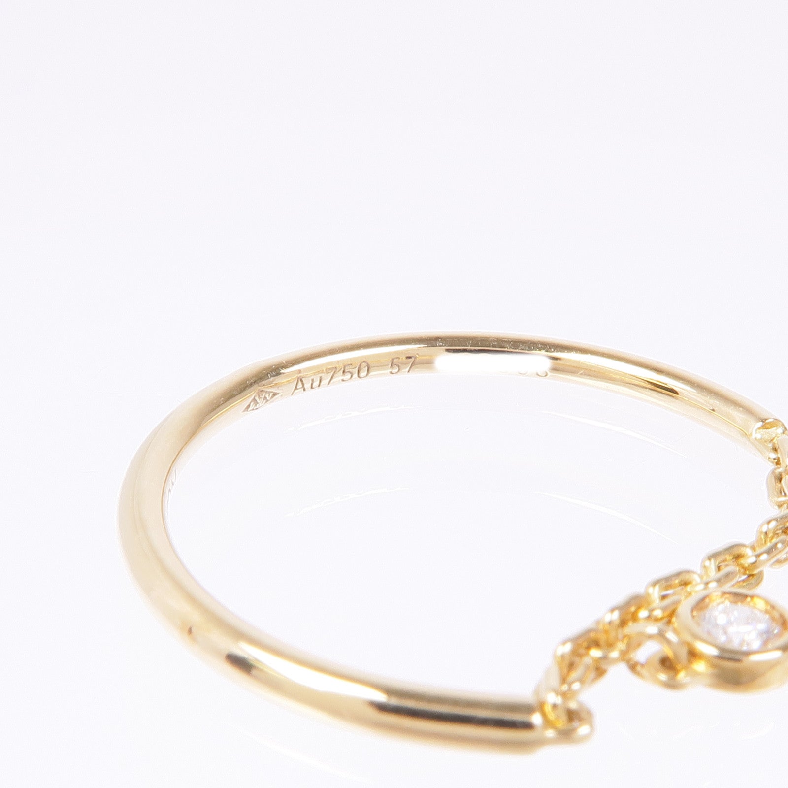 LOUIS VUITTON 18K黃金/白金/玫瑰金Idylle Blossom Ring戒指US#8