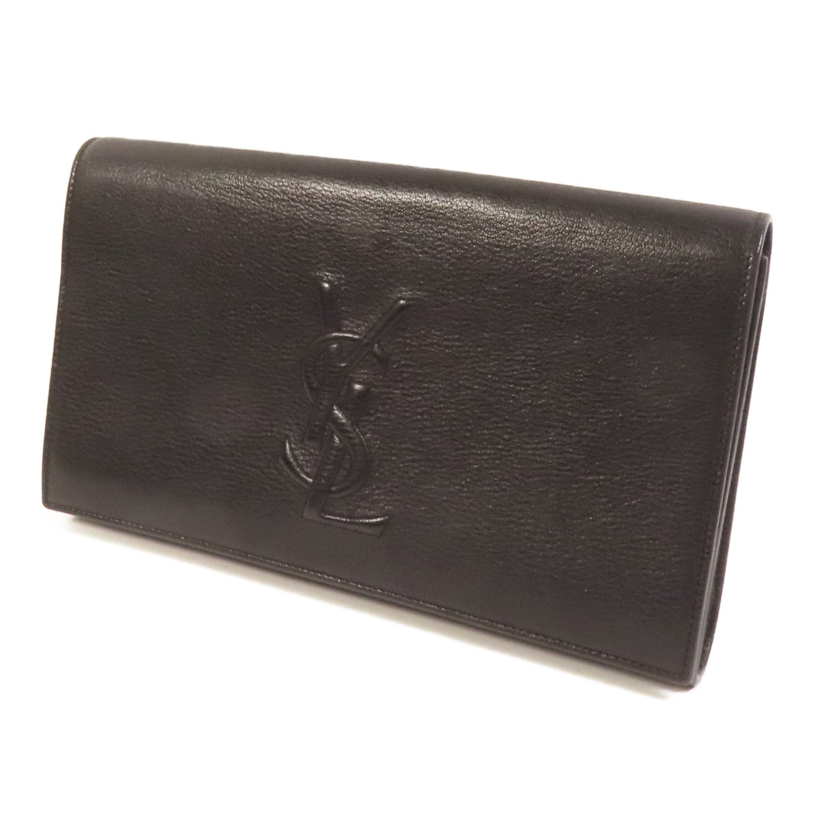 SAINT LAURENT 牛皮皮革Beldujour Clutch手拿包