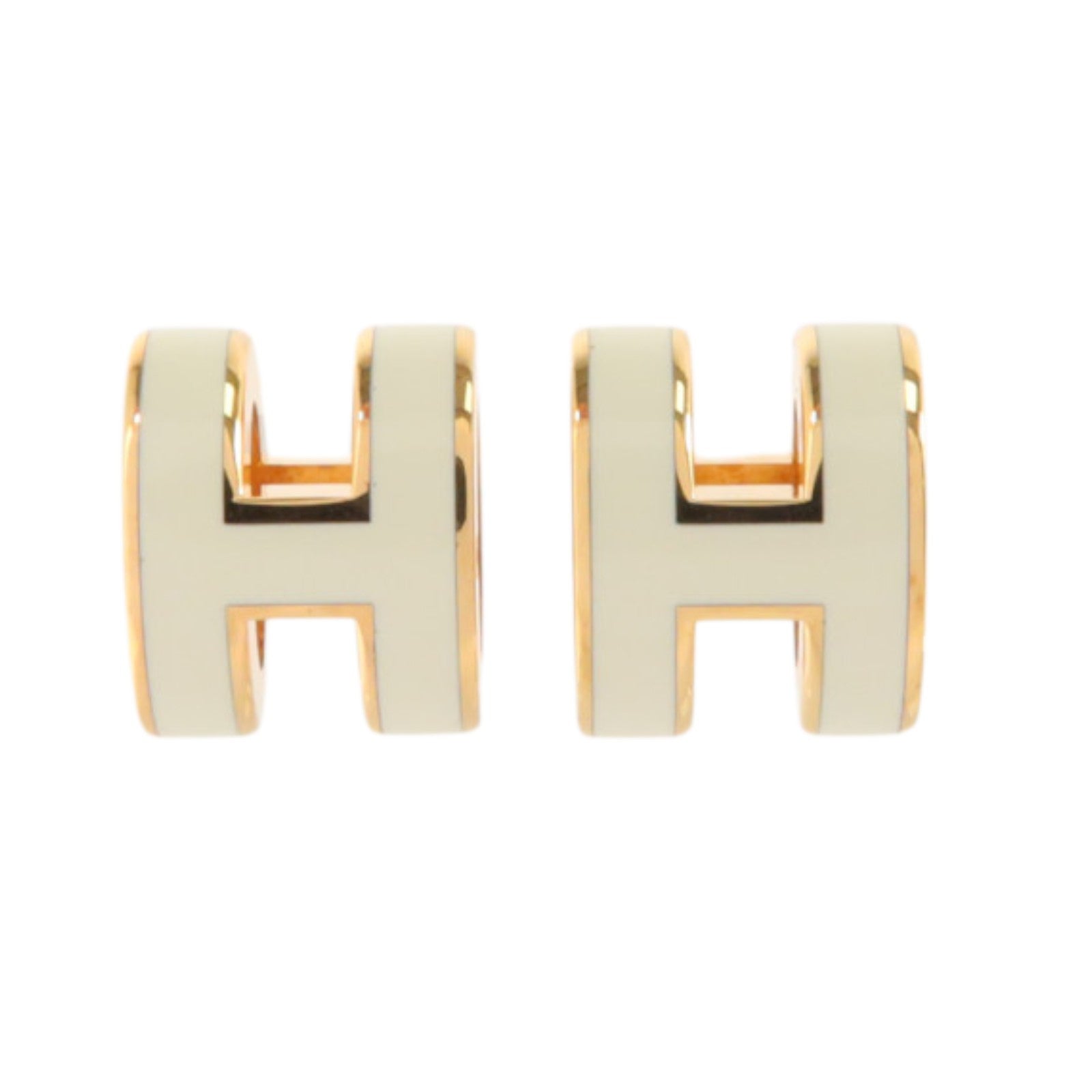 HERMES 金屬/琺瑯Mini Pop H Earrings耳環