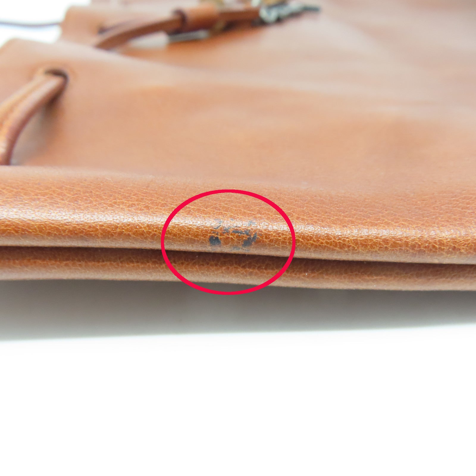 SAINT LAURENT 牛皮皮革Shoulder Bag肩背袋啡色