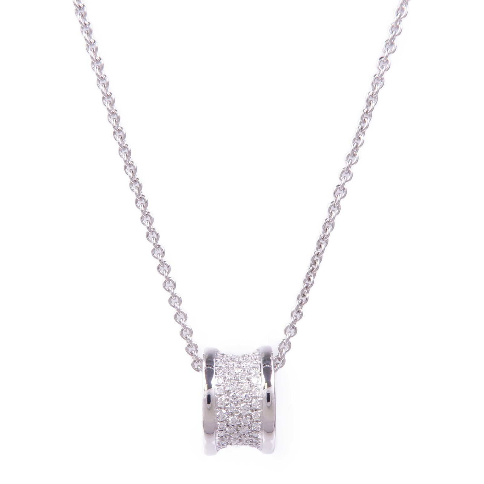 BVLGARI 【激減優惠】18K白金B.zero1 Necklace Diamond鑽石項鍊