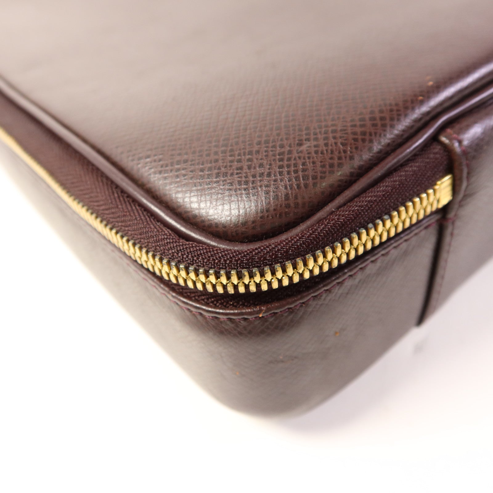 LOUIS VUITTON Taiga Porto Ordinatur Odessa金扣手挽肩背兩用袋