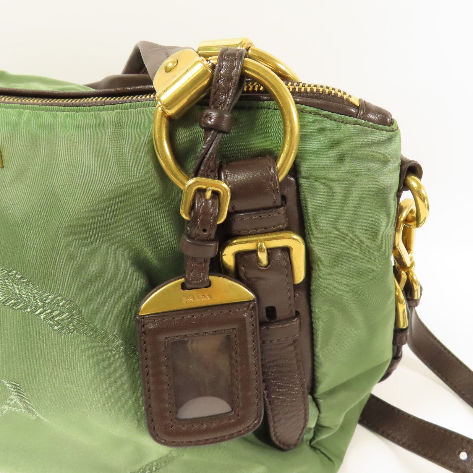 PRADA 尼龍Shoulder Bag金扣手挽肩背兩用袋