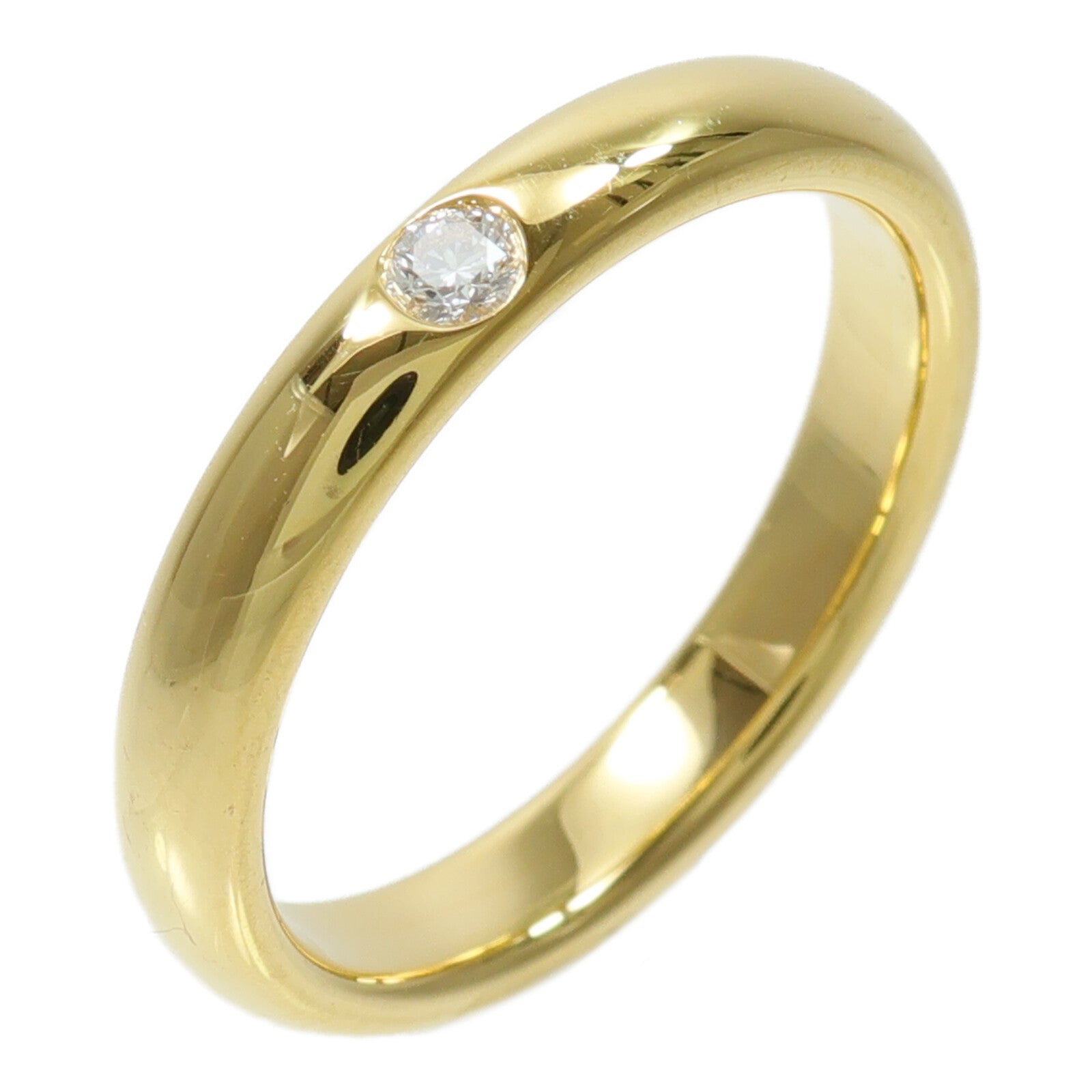 HARRY WINSTON 18K黃金Round Cut Marriage 1 Diamond Ring鑽石戒指