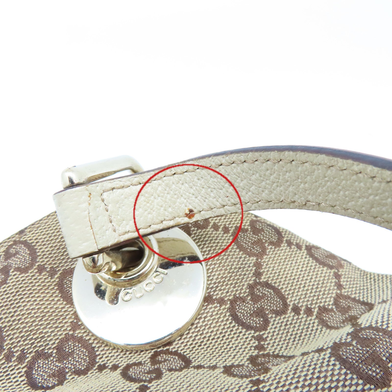 GUCCI GG帆布Shoulder Bag肩背袋啡色/米白色