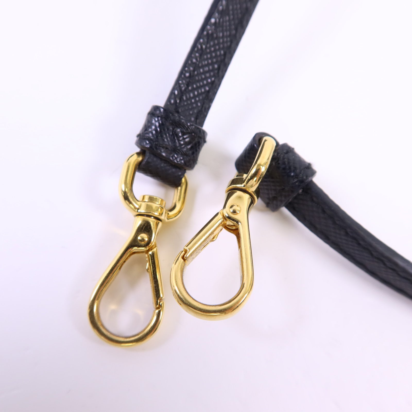 PRADA Saffiano皮革2 Way Shoulder金扣手挽肩背兩用袋