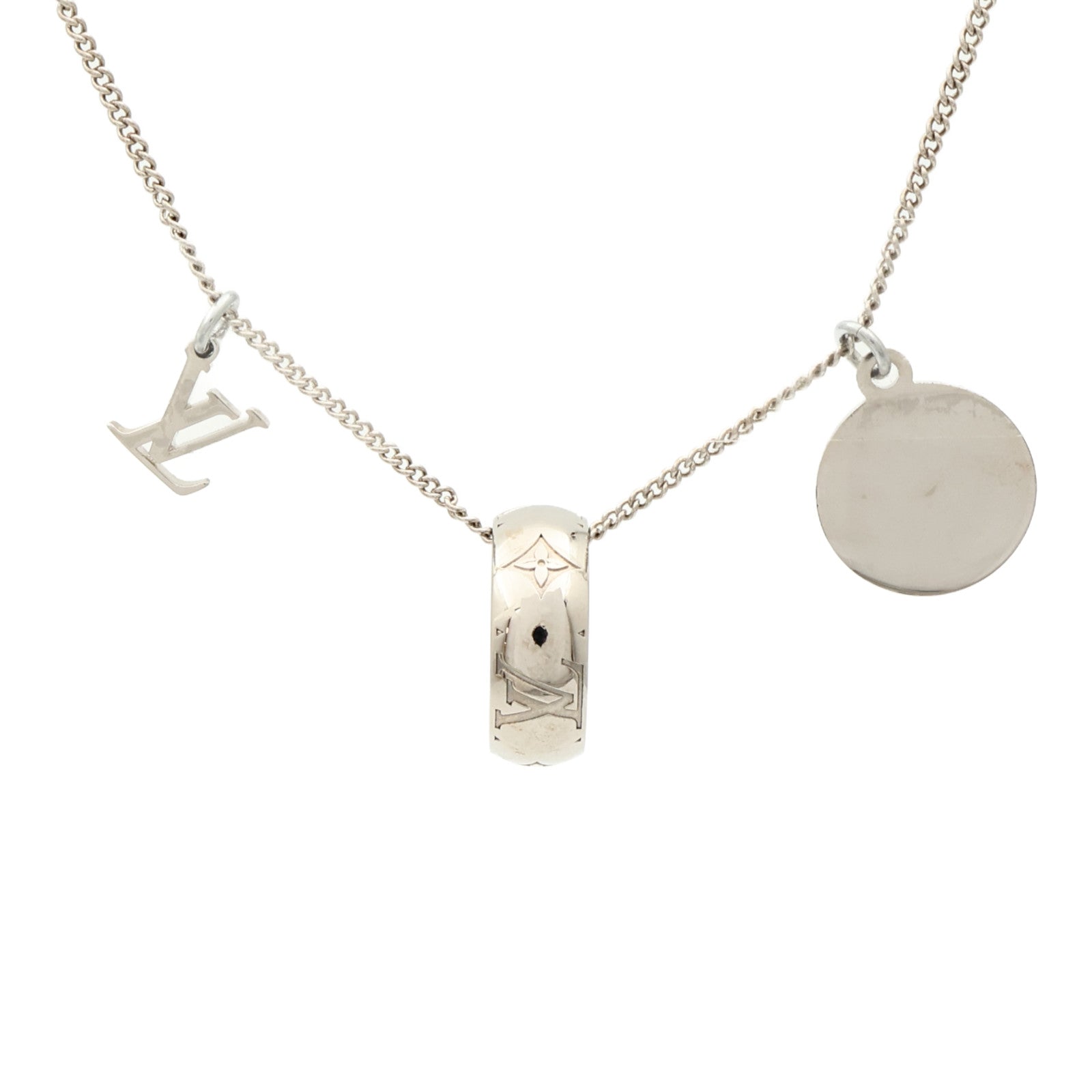 LOUIS VUITTON 金屬Monogram Charms Necklace項鍊