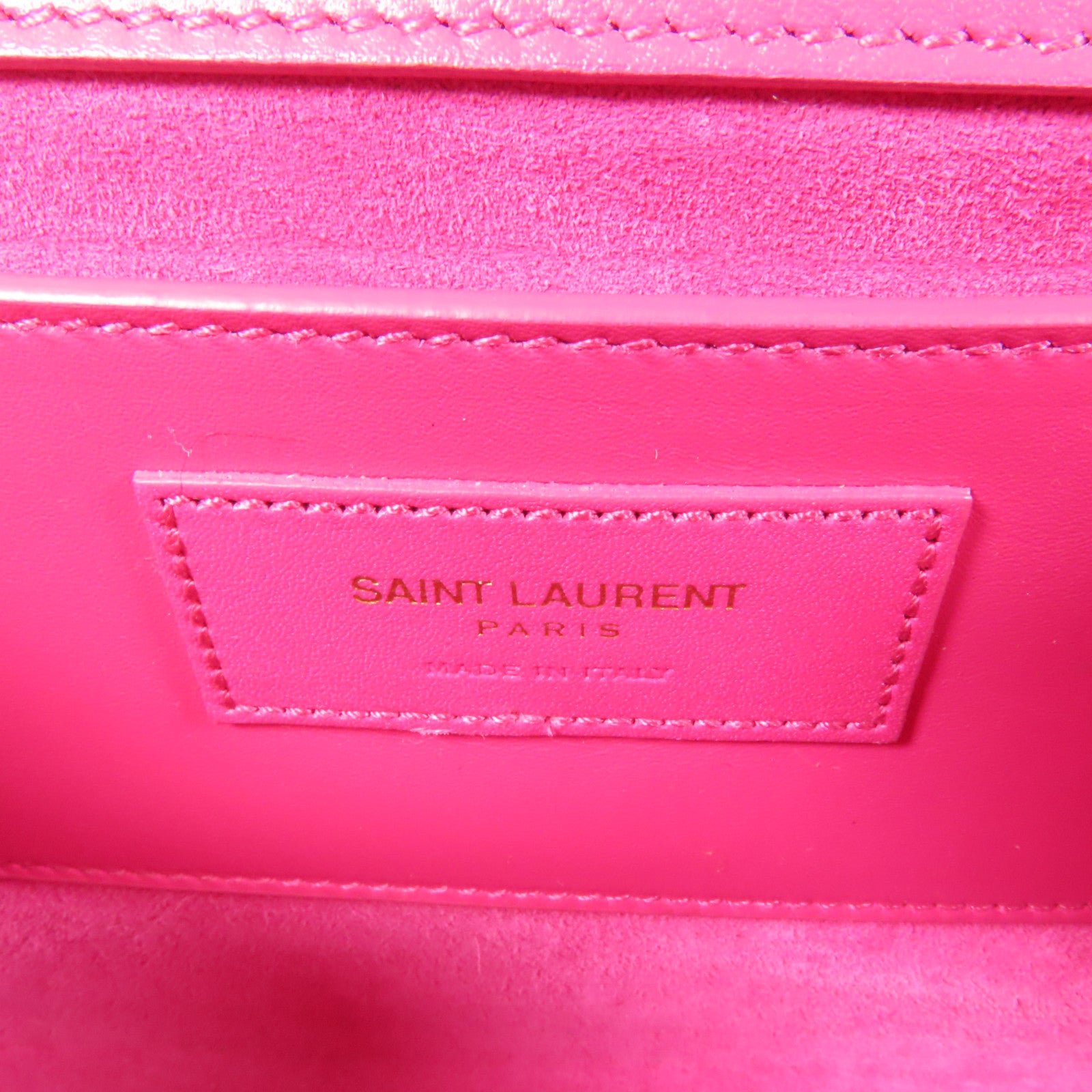 SAINT LAURENT 牛皮皮革Kate金扣鏈帶肩背袋