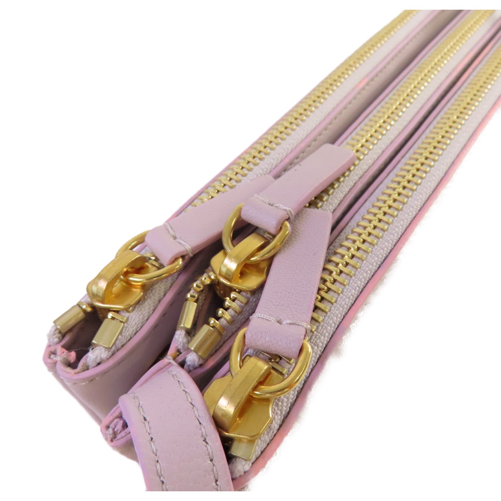 CELINE 牛皮皮革Trio Shoulder Bag金扣肩背袋淺紫色