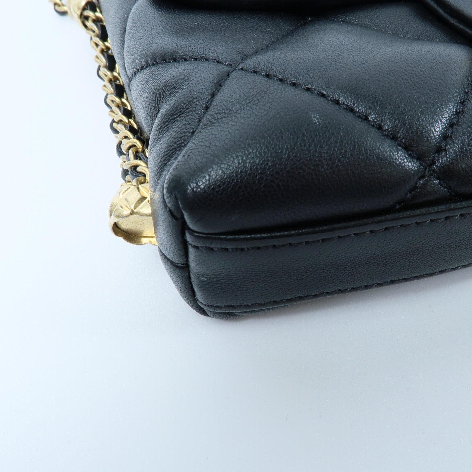 CHANEL 羊皮皮革Chain Shoulder鏈帶肩背袋
