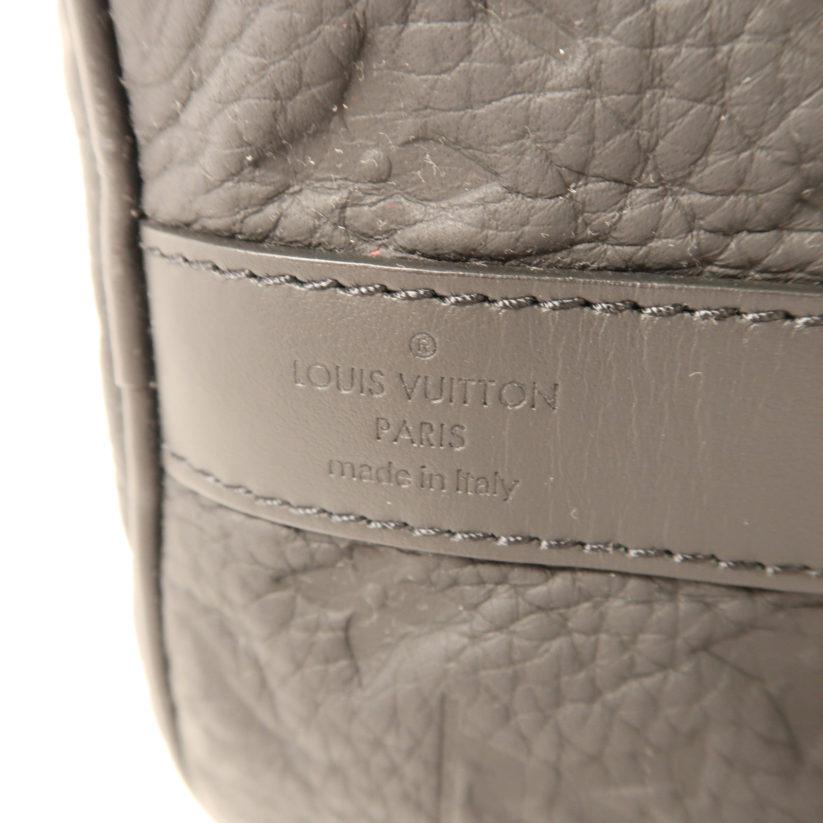 LOUIS VUITTON Monogram Taurillon Keepall Bandouliere35手挽肩背兩用袋