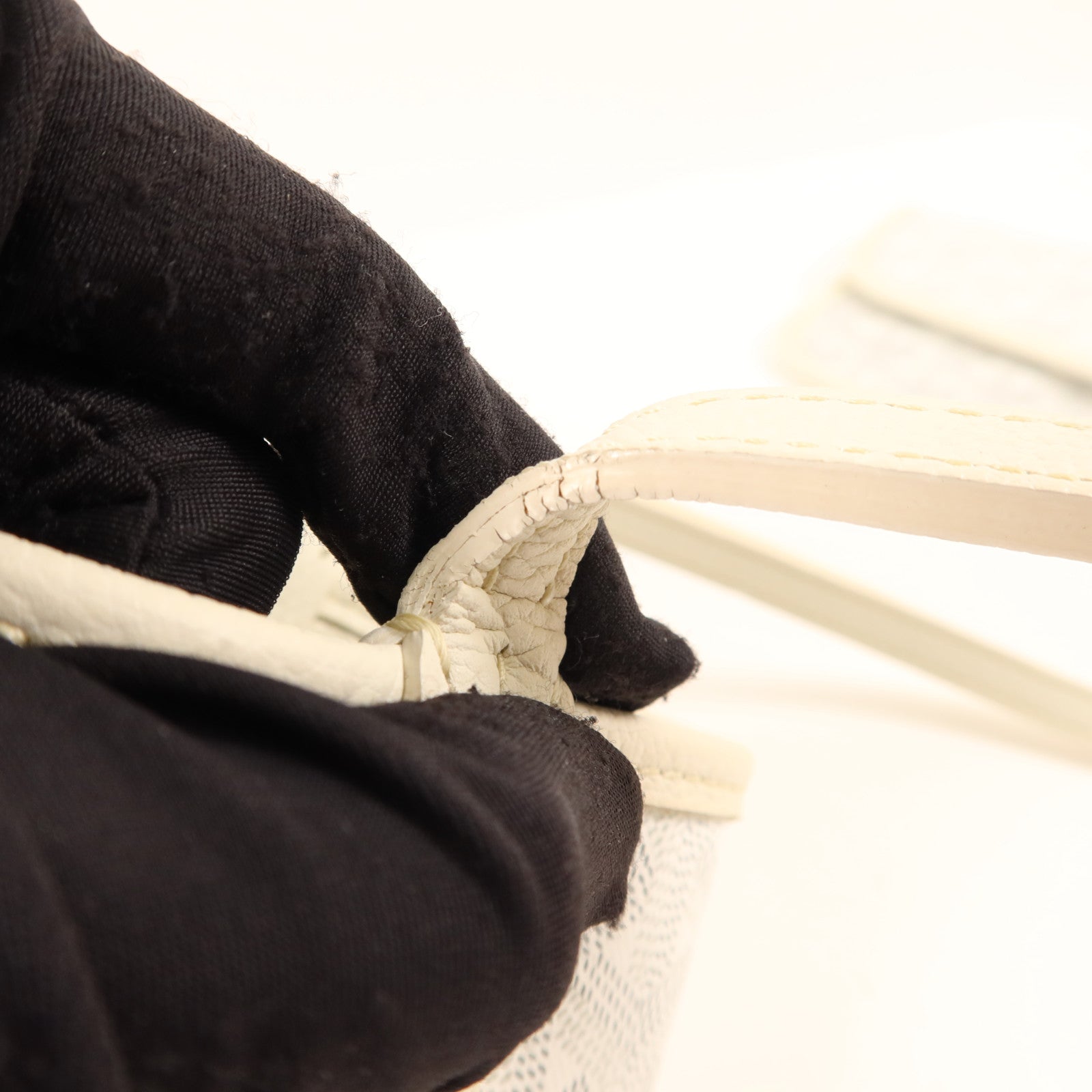 GOYARD 牛皮皮革Sac Hardy PM銀扣手挽袋