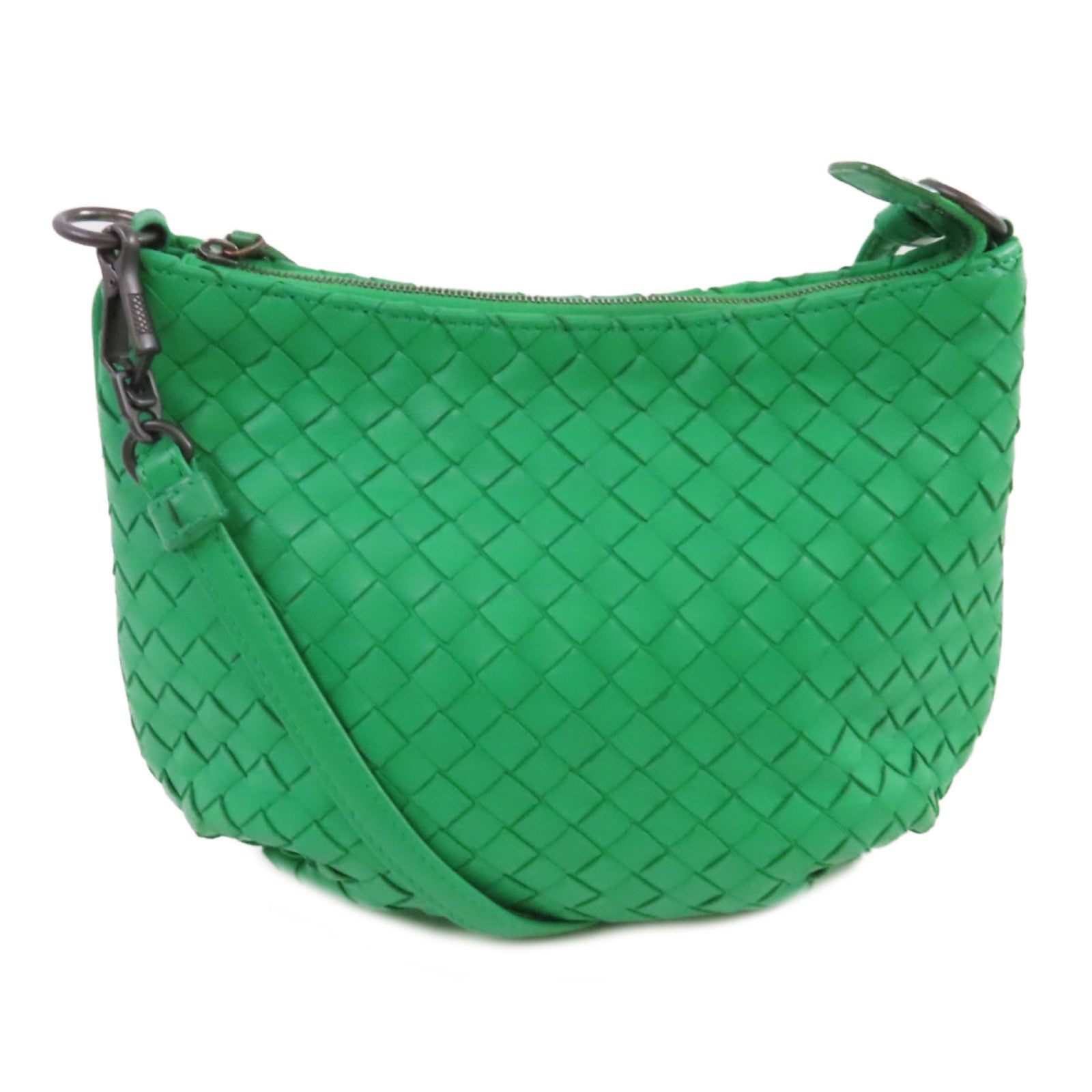 BOTTEGA VENETA 織紋皮革Intrecciato Shoulder Bag肩背袋綠色