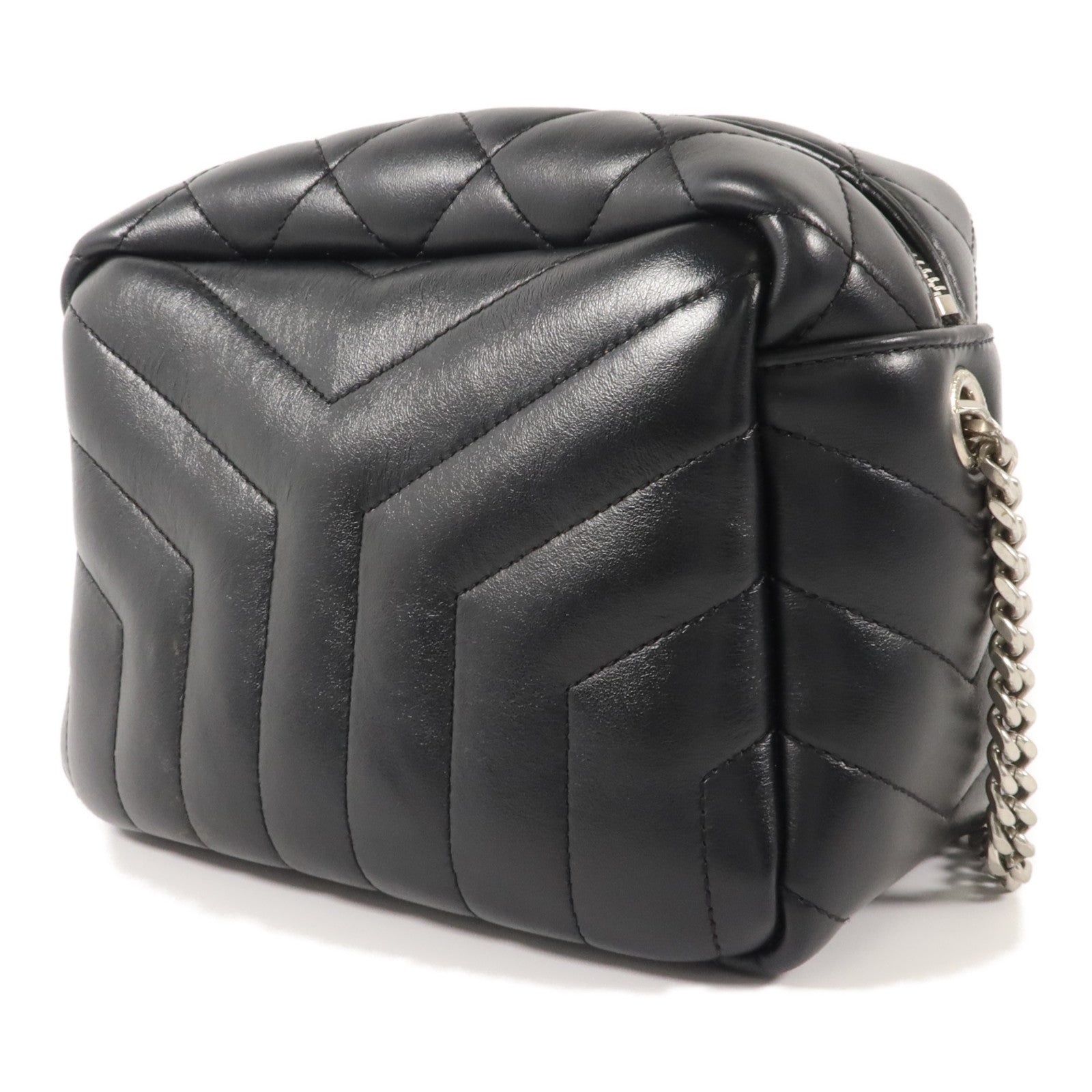 SAINT LAURENT 牛皮皮革LouLou Shoulder Bag鏈帶肩背袋