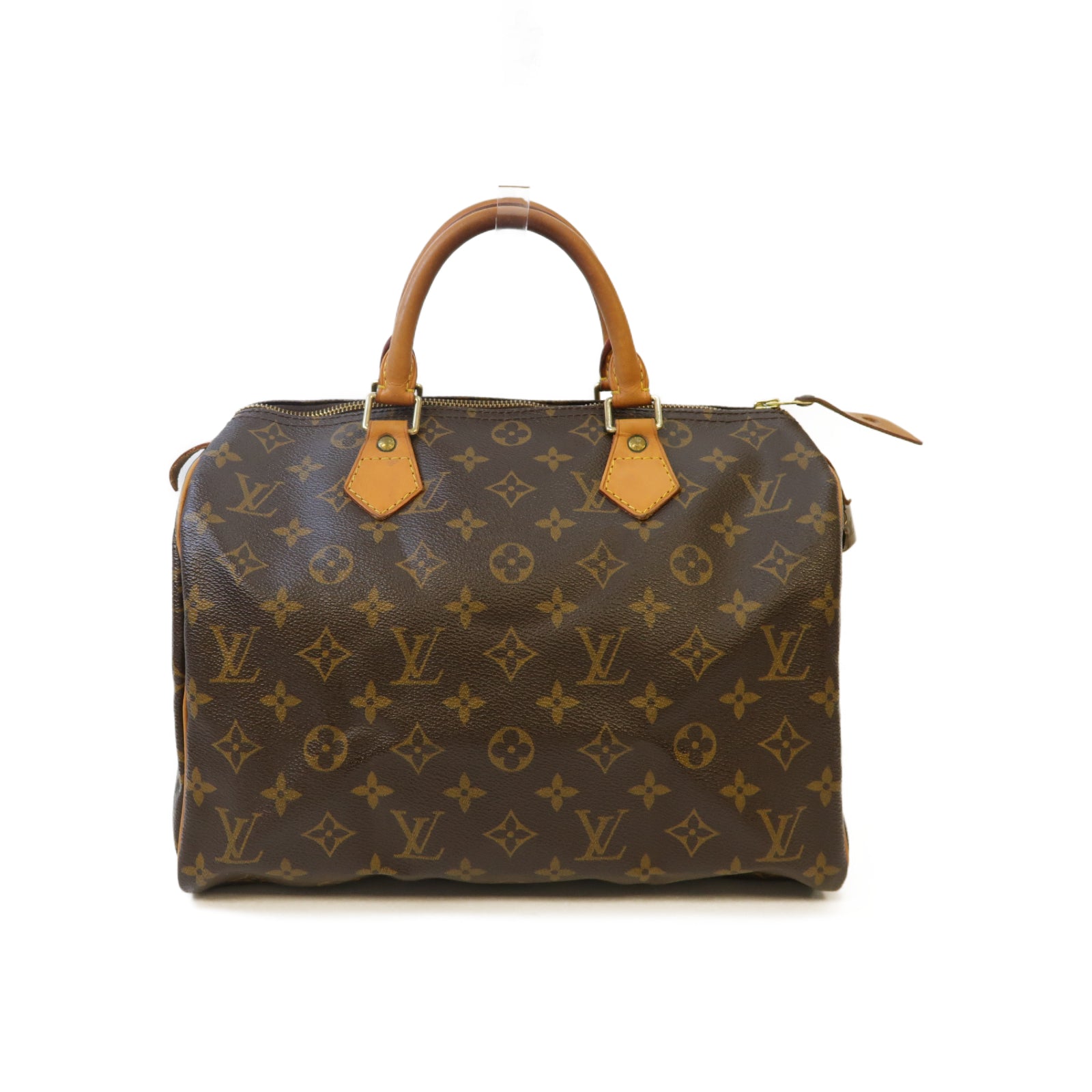 LOUIS VUITTON 【激減優惠】Monogram Speedy 30金扣手挽袋啡色