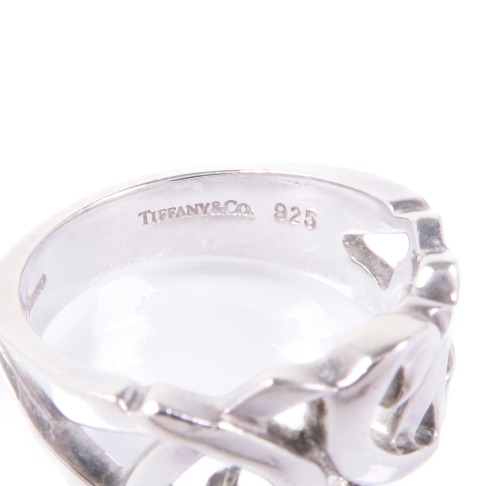TIFFANY＆CO 925純銀Loving Heart Band Ring戒指US#6