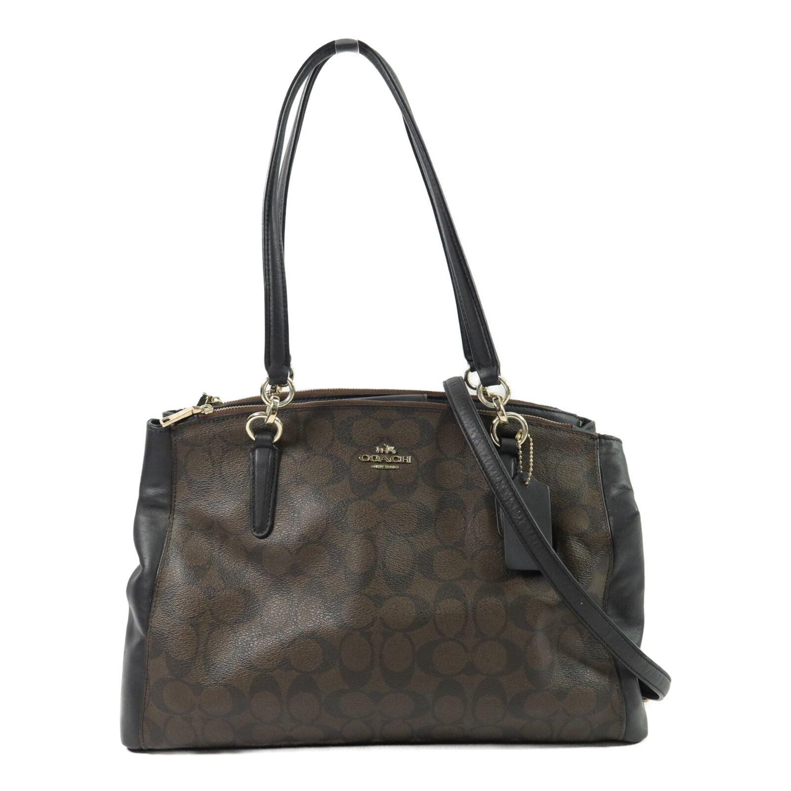 COACH 牛皮皮革Shoulder Bag手挽肩背兩用袋