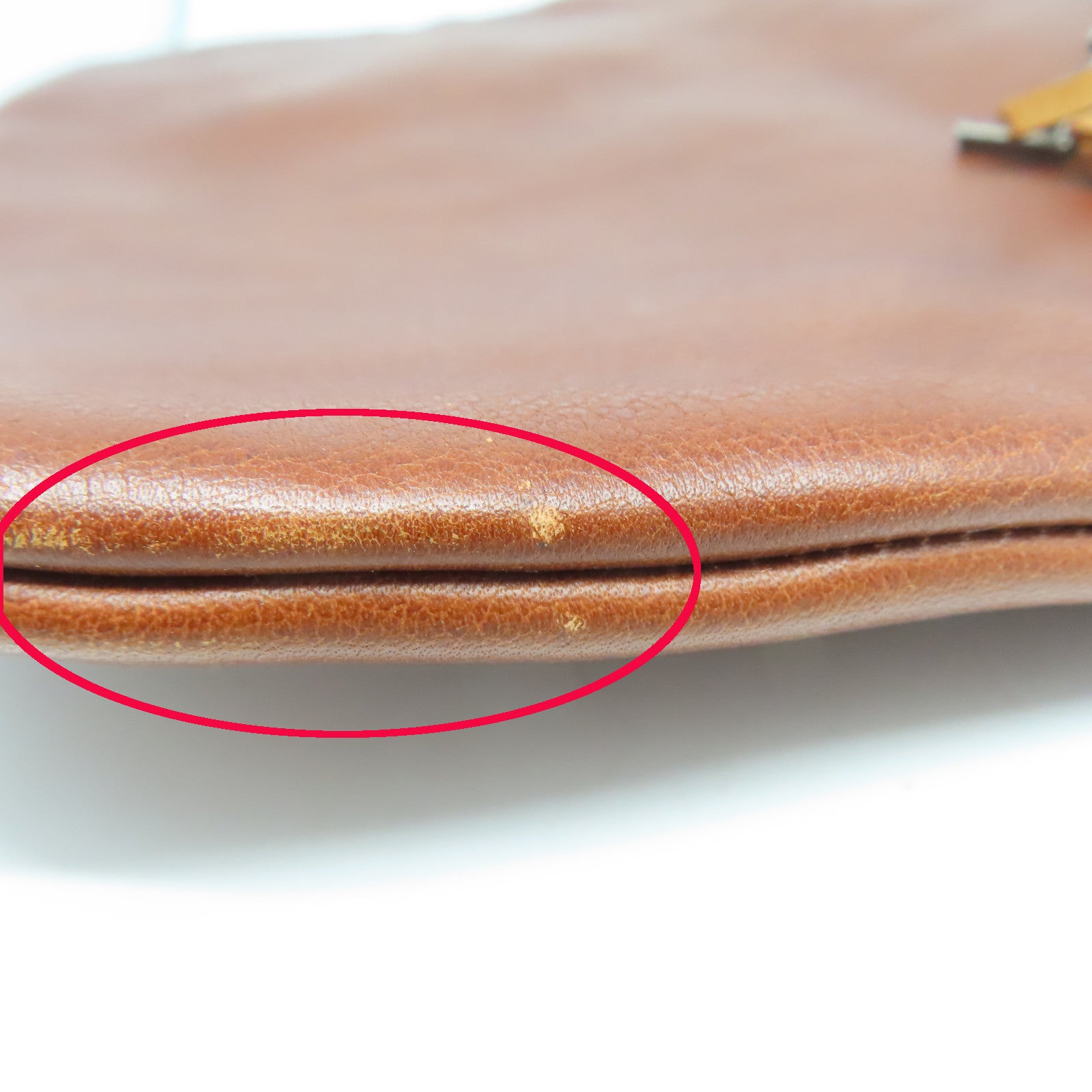 SAINT LAURENT 牛皮皮革Shoulder Bag肩背袋啡色