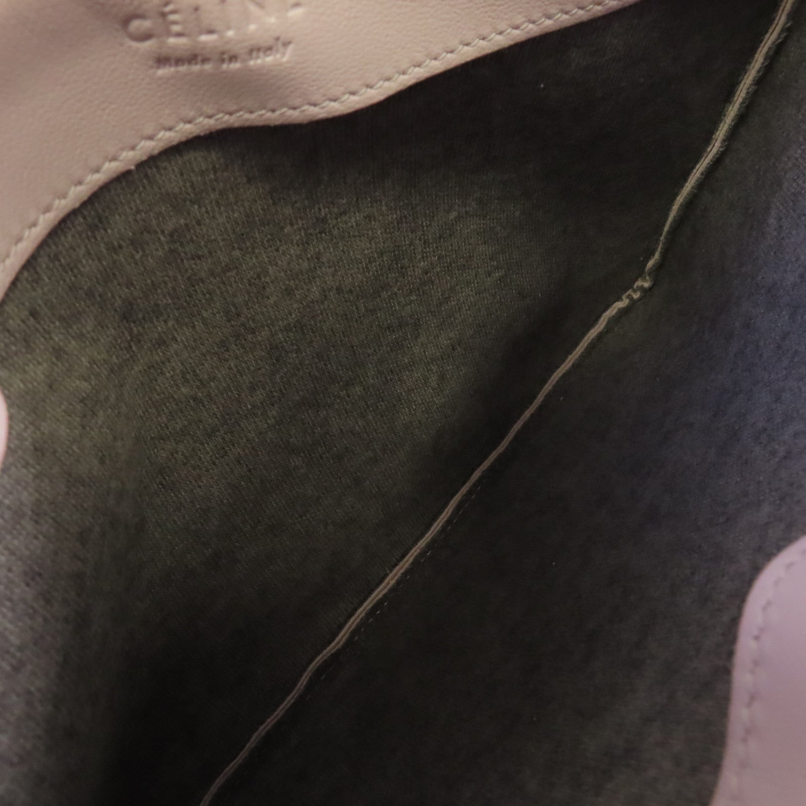 CELINE 牛皮皮革Trio Shoulder Bag金扣肩背袋淺紫色