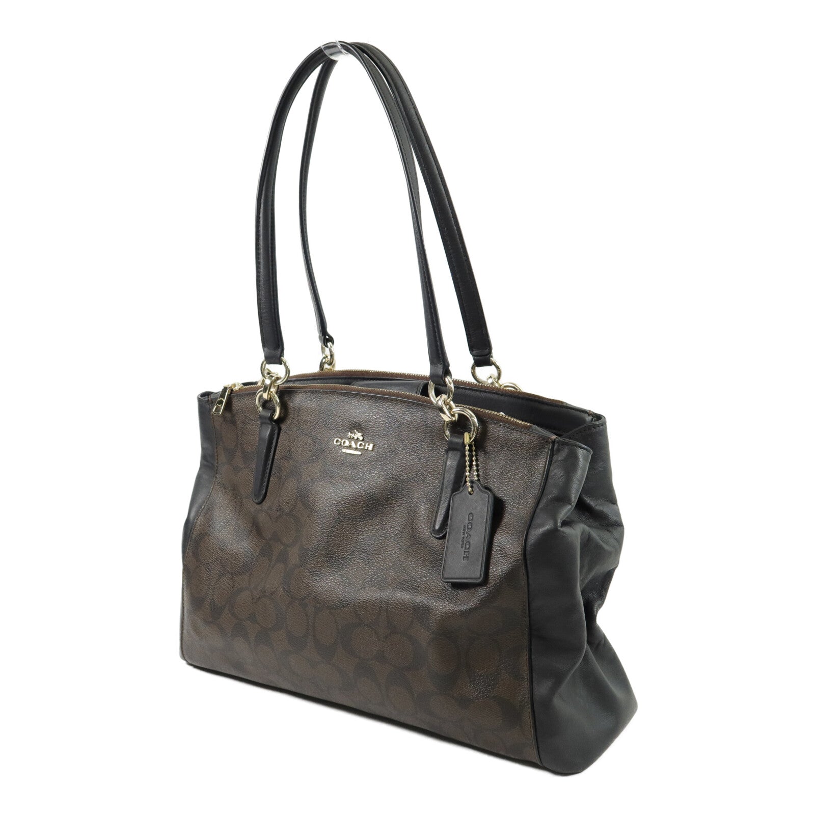 COACH 牛皮皮革Shoulder Bag手挽肩背兩用袋