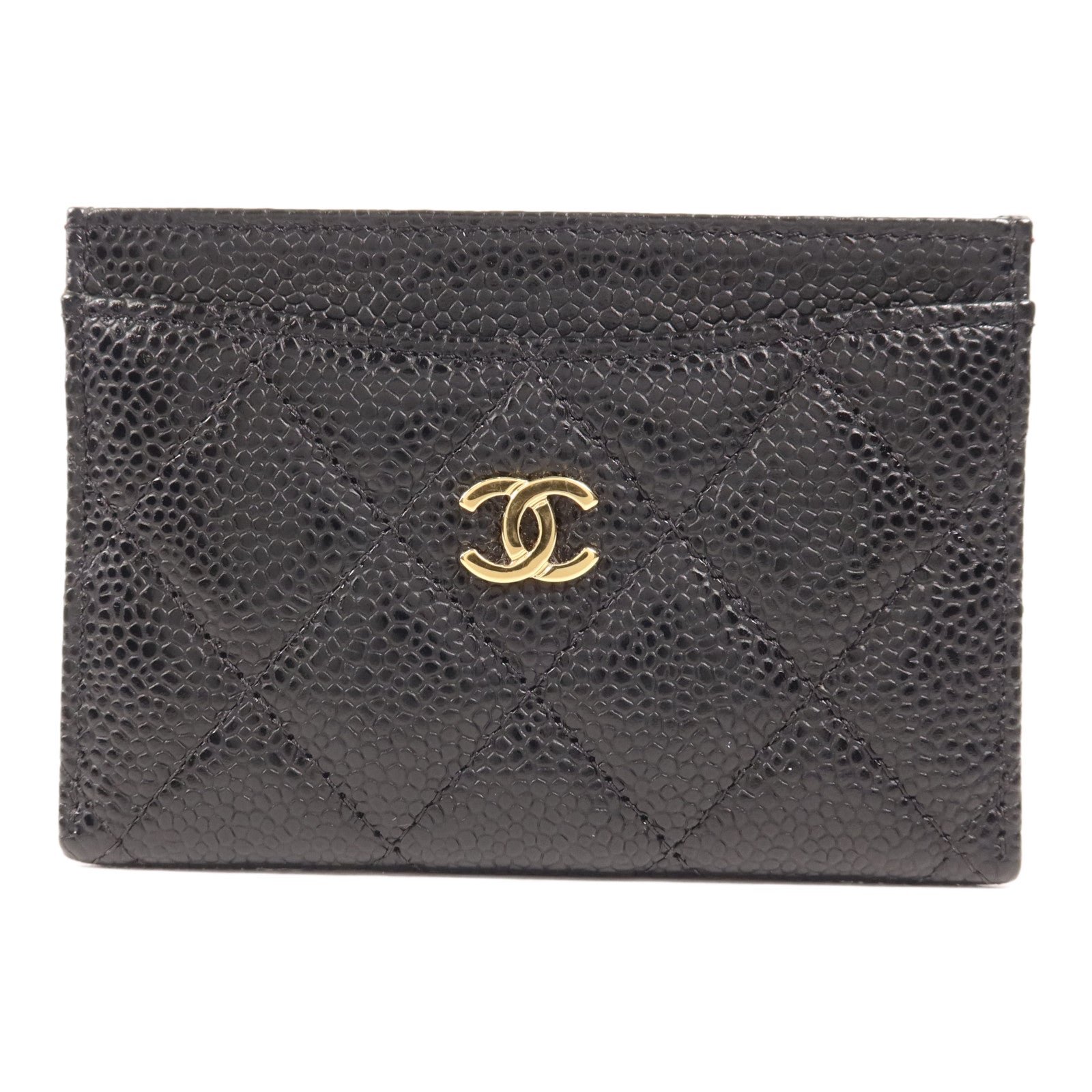 CHANEL 牛皮皮革Card Case金扣卡片套