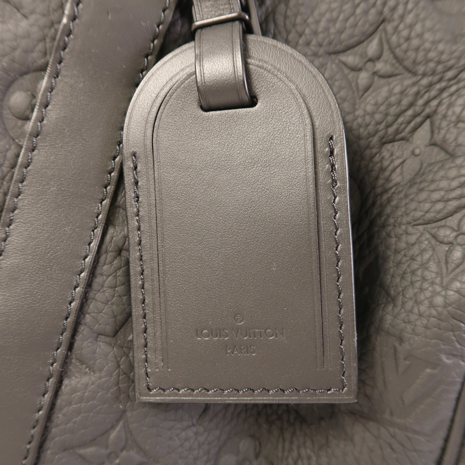 LOUIS VUITTON Monogram Taurillon Keepall Bandouliere35手挽肩背兩用袋