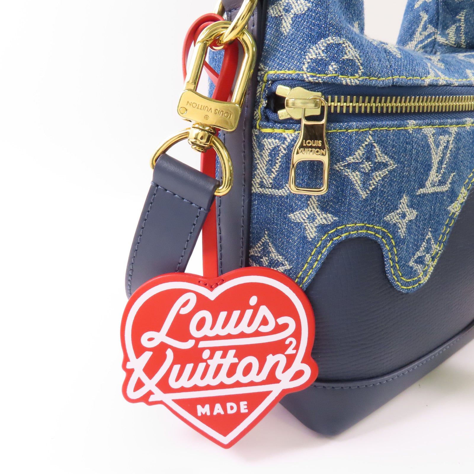 LOUIS VUITTON 【激減優惠】Taurillon/牛仔布Japanese Cruiser Bag金扣手挽肩背兩用袋
