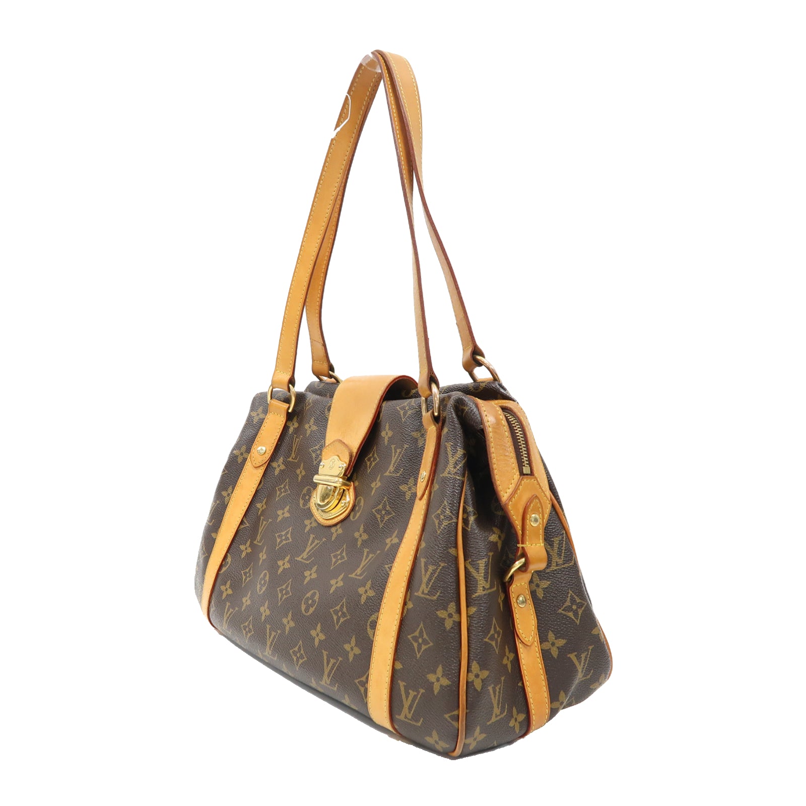 LOUIS VUITTON Monogram Stresa PM金扣肩背袋啡色