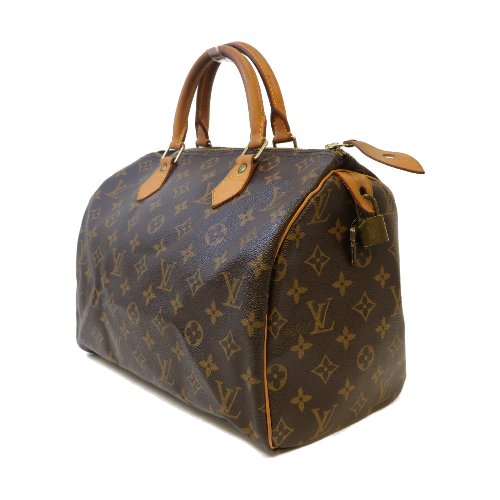 LOUIS VUITTON 【激減優惠】Monogram Speedy 30金扣手挽袋啡色