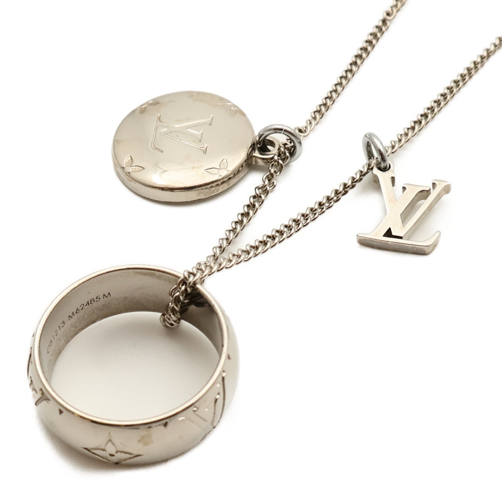 LOUIS VUITTON 金屬Monogram Charms Necklace項鍊