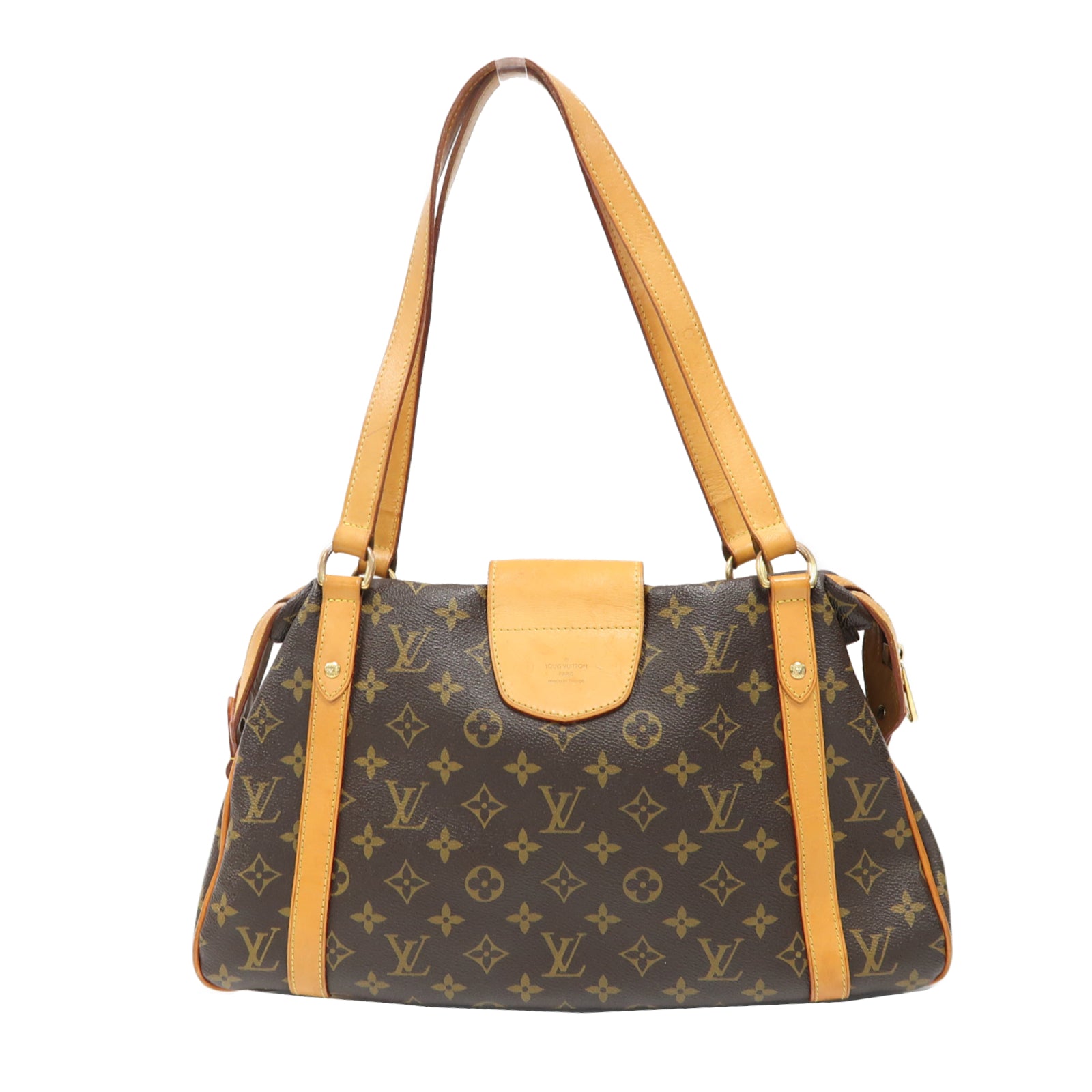 LOUIS VUITTON Monogram Stresa PM金扣肩背袋啡色