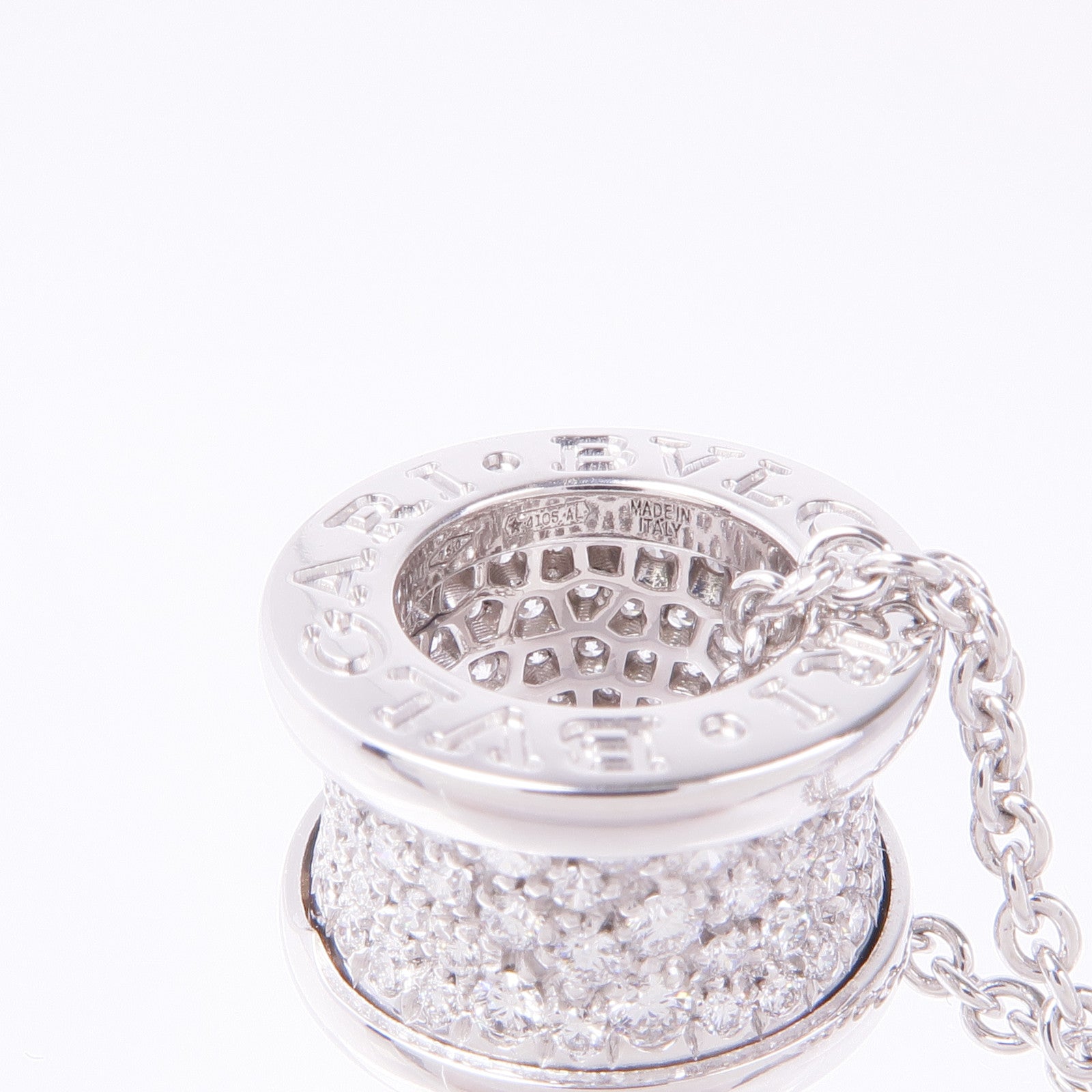 BVLGARI 【激減優惠】18K白金B.zero1 Necklace Diamond鑽石項鍊