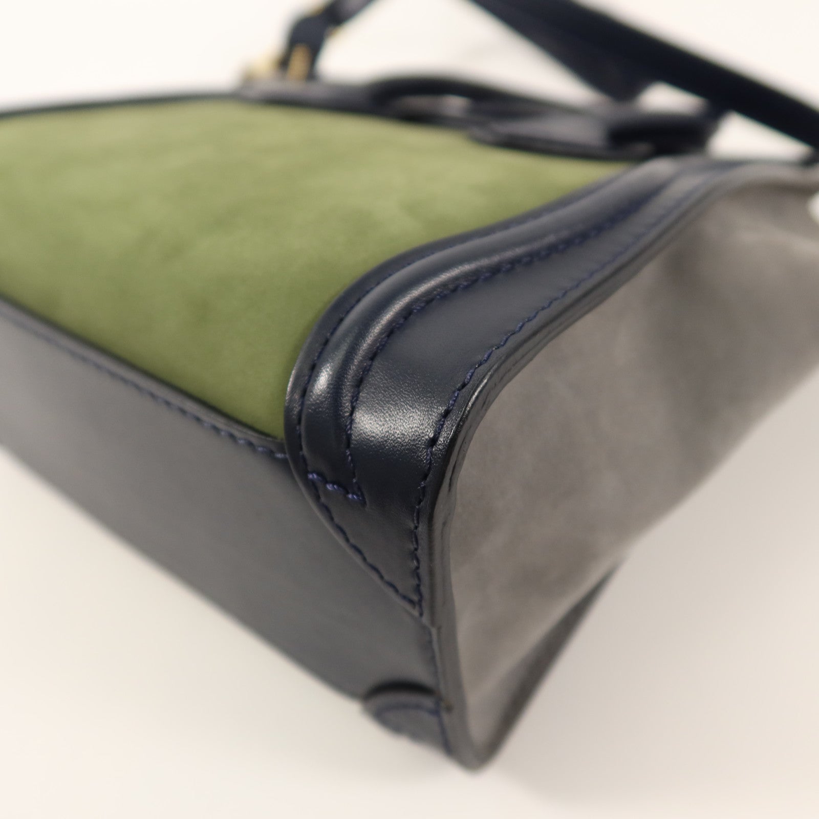 CELINE 麂皮/牛皮皮革Nano Luggage手挽肩背兩用袋