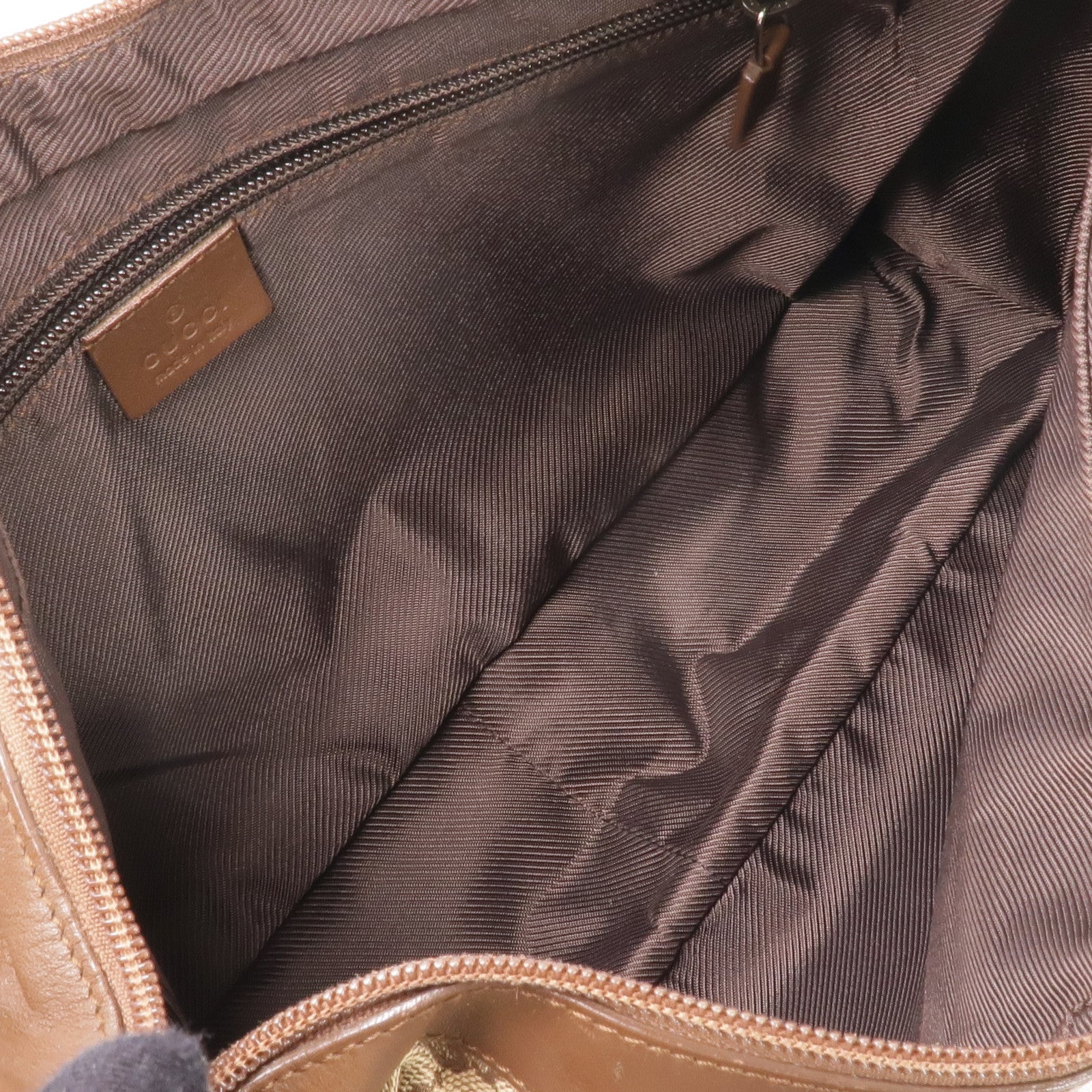 GUCCI 帆布Shoulder Bag銀扣肩背袋