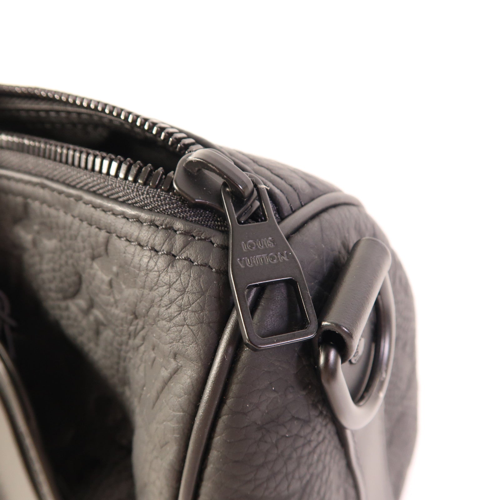 LOUIS VUITTON Monogram Taurillon Keepall Bandouliere35手挽肩背兩用袋