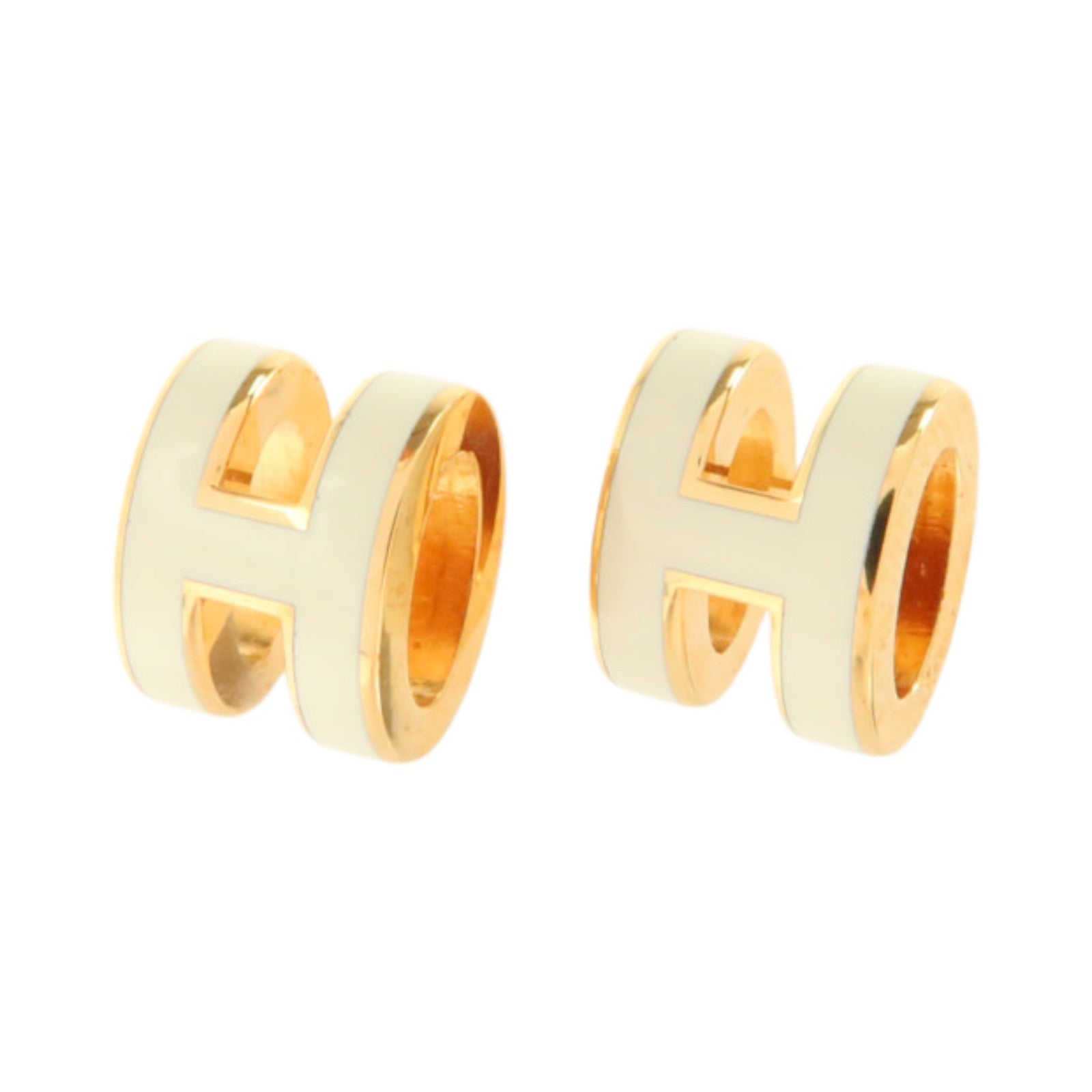 HERMES 金屬/琺瑯Mini Pop H Earrings耳環