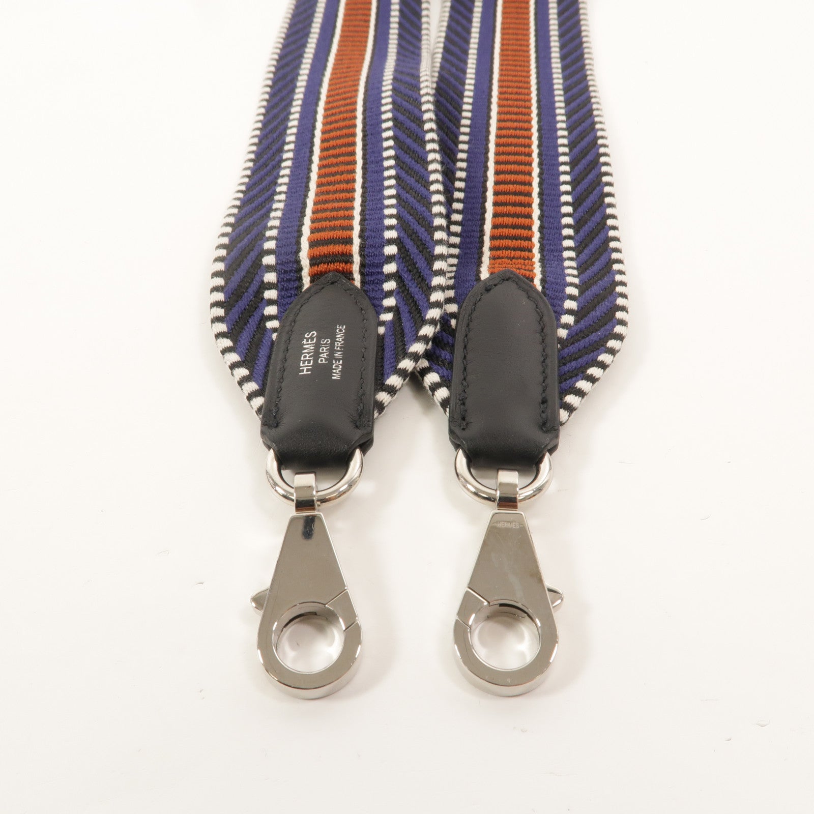 HERMES 帆布/Swift皮革Sangle Shoulder Strap肩背帶