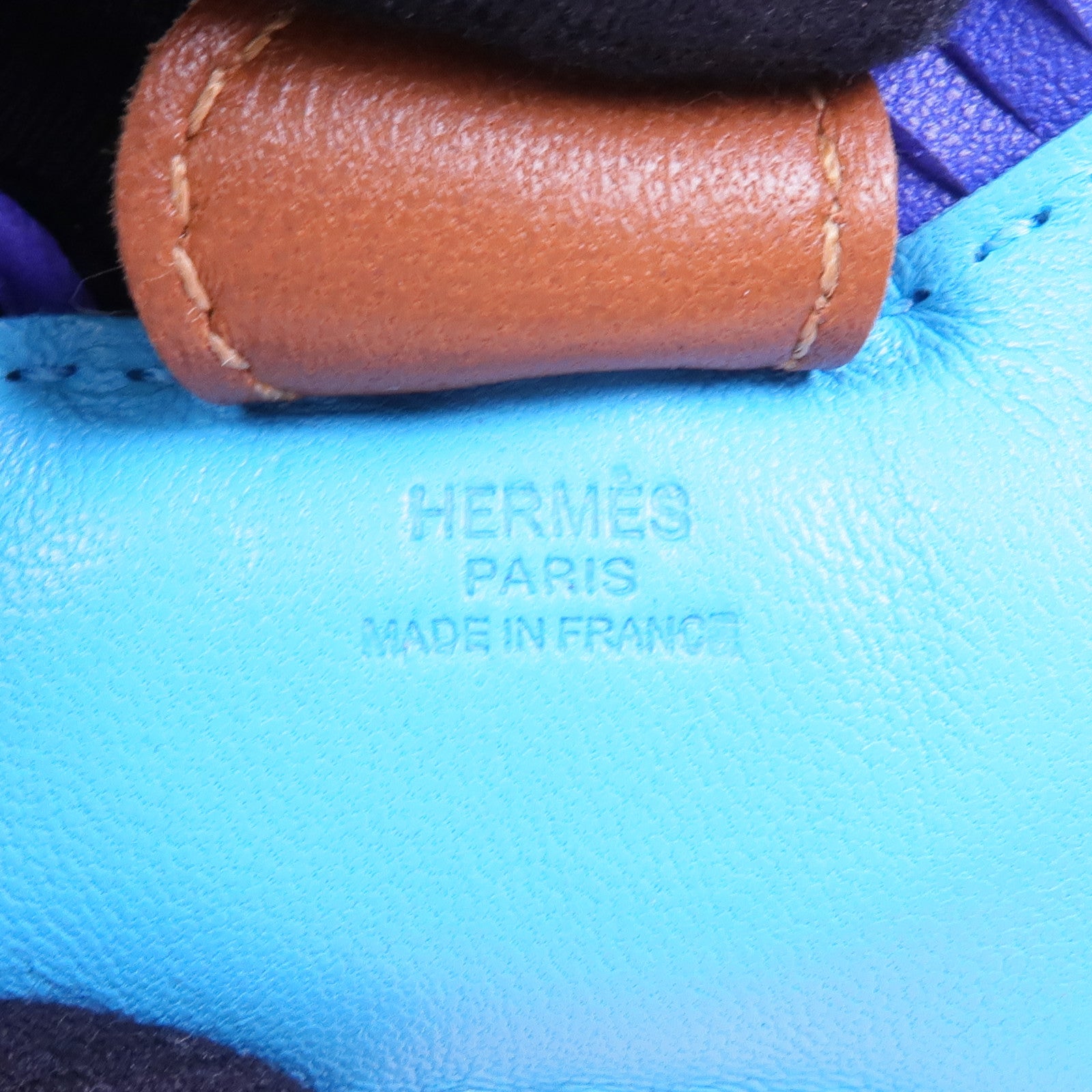 HERMES Milo皮革Rodeo PM掛飾