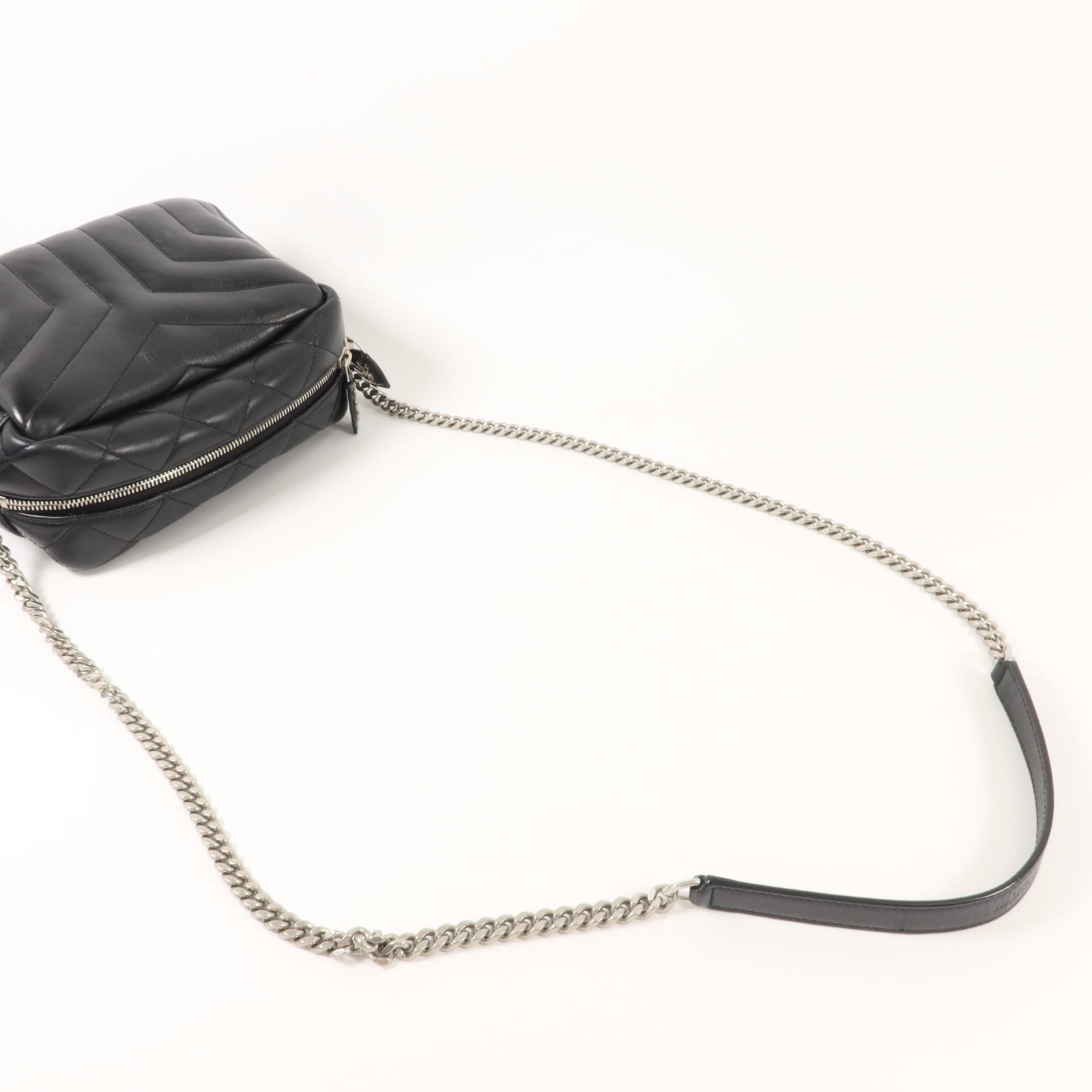 SAINT LAURENT 牛皮皮革LouLou Shoulder Bag鏈帶肩背袋