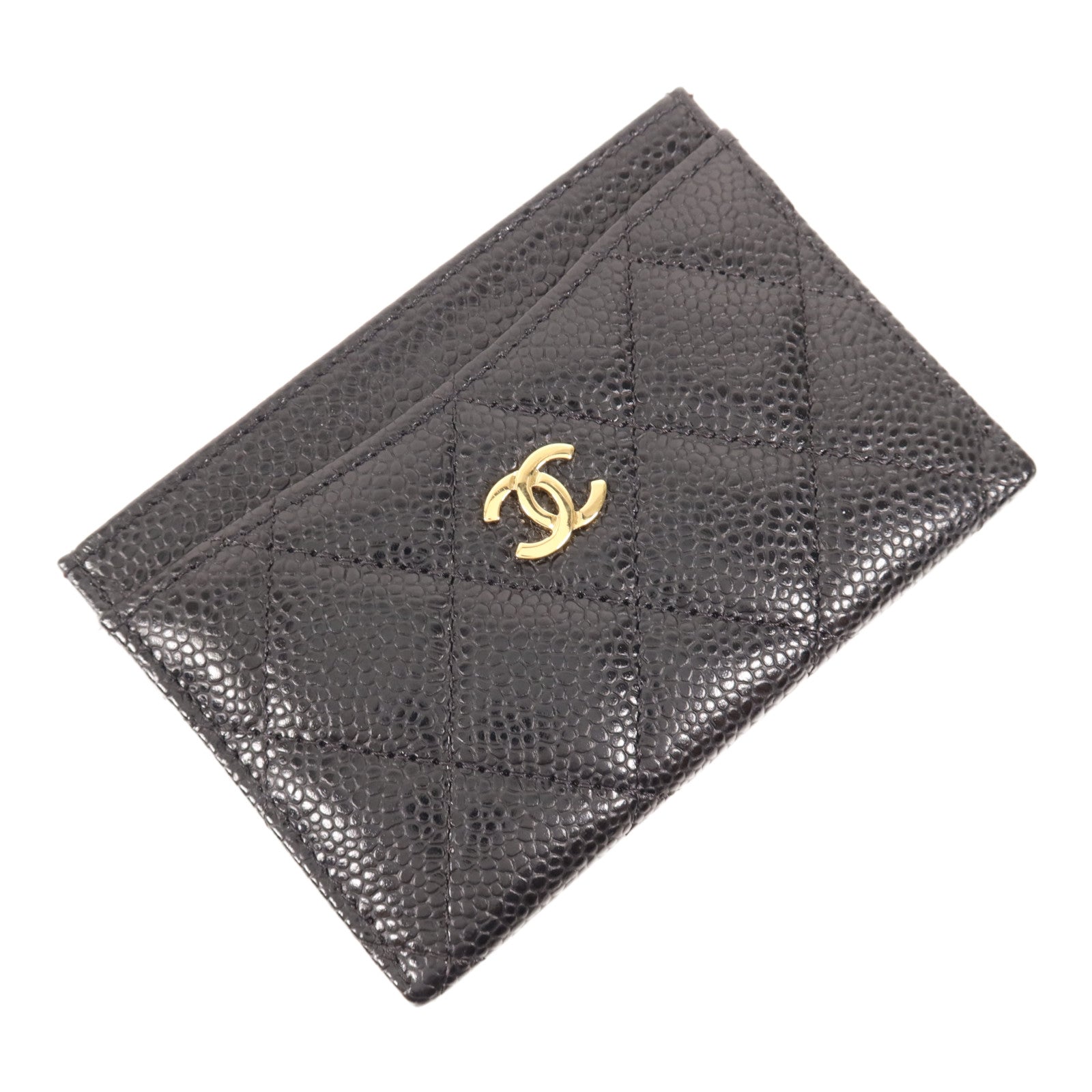CHANEL 牛皮皮革Card Case金扣卡片套