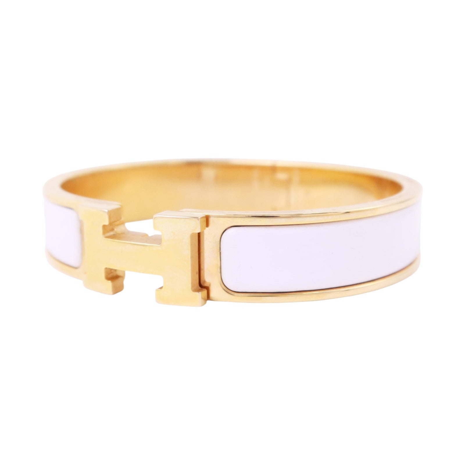 HERMES 金屬/琺瑯Clic H Bracelet金扣手鏈