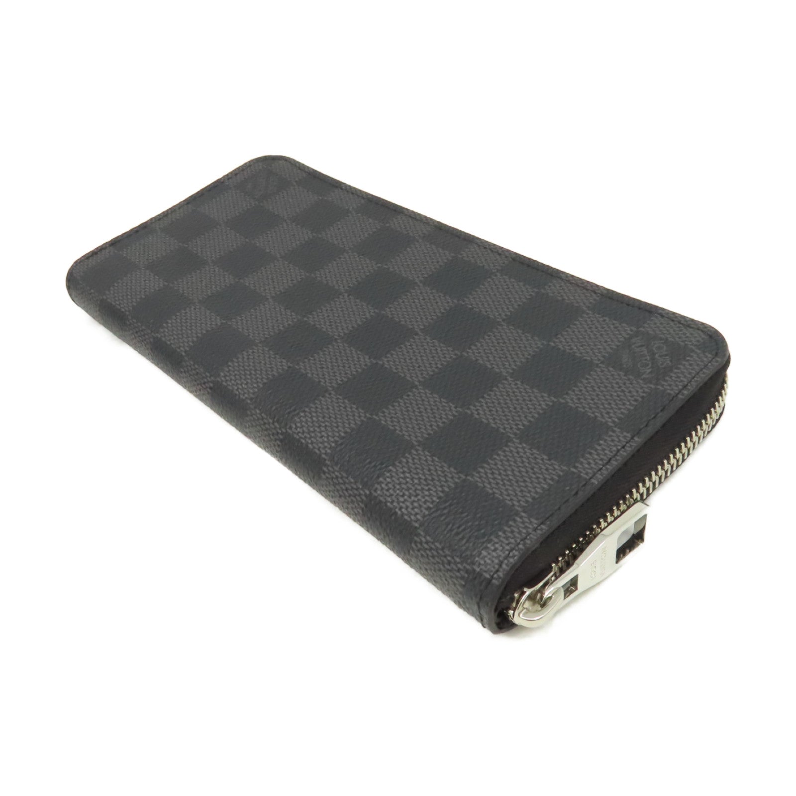 LOUIS VUITTON 【激減優惠】Damier Graphite Zippy Wallet Vertical金扣拉鏈長錢包黑色