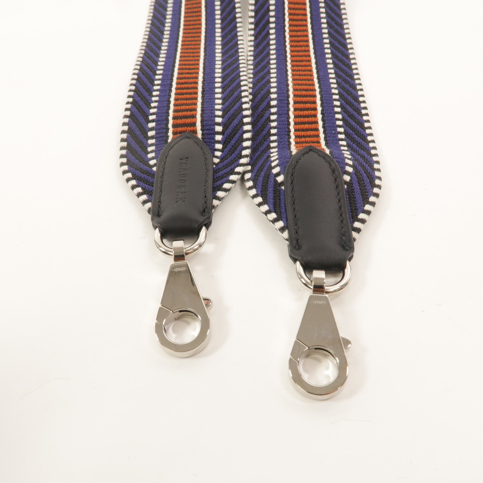 HERMES 帆布/Swift皮革Sangle Shoulder Strap肩背帶