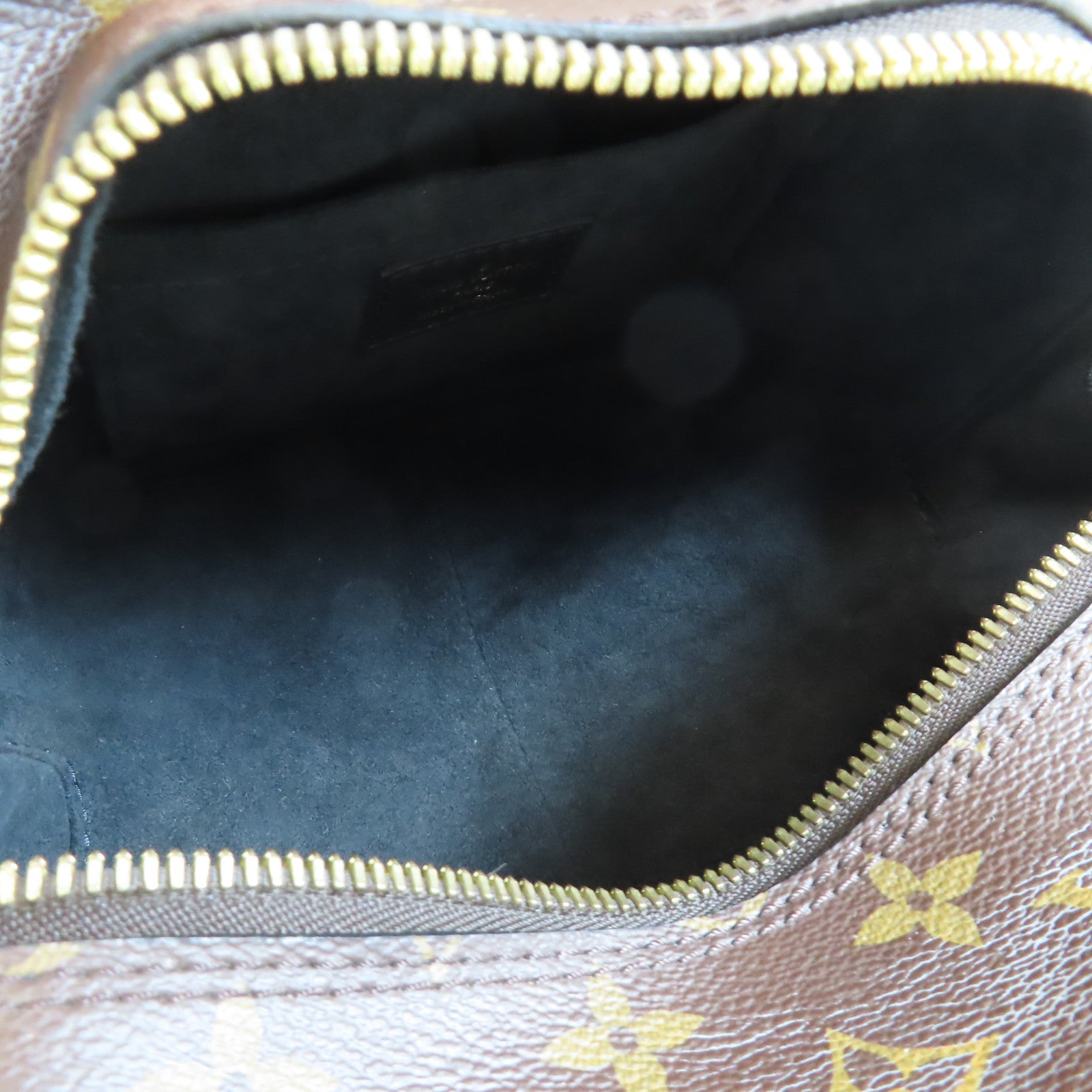 LOUIS VUITTON Monogram Reverse Square Bag金扣手挽肩背兩用袋棕色