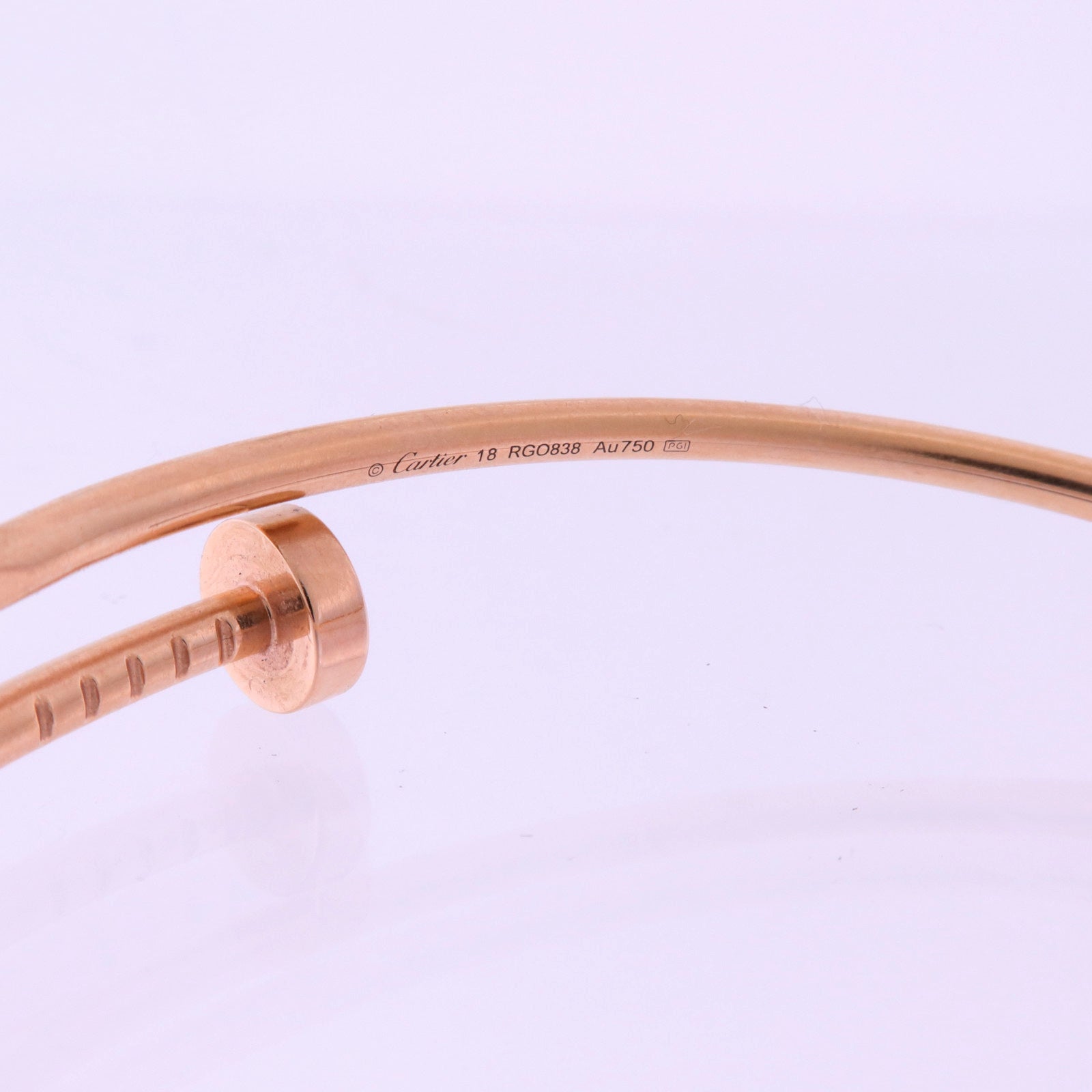 CARTIER 18K黃金Juste Un Clou bracelet手鐲Cartier#18