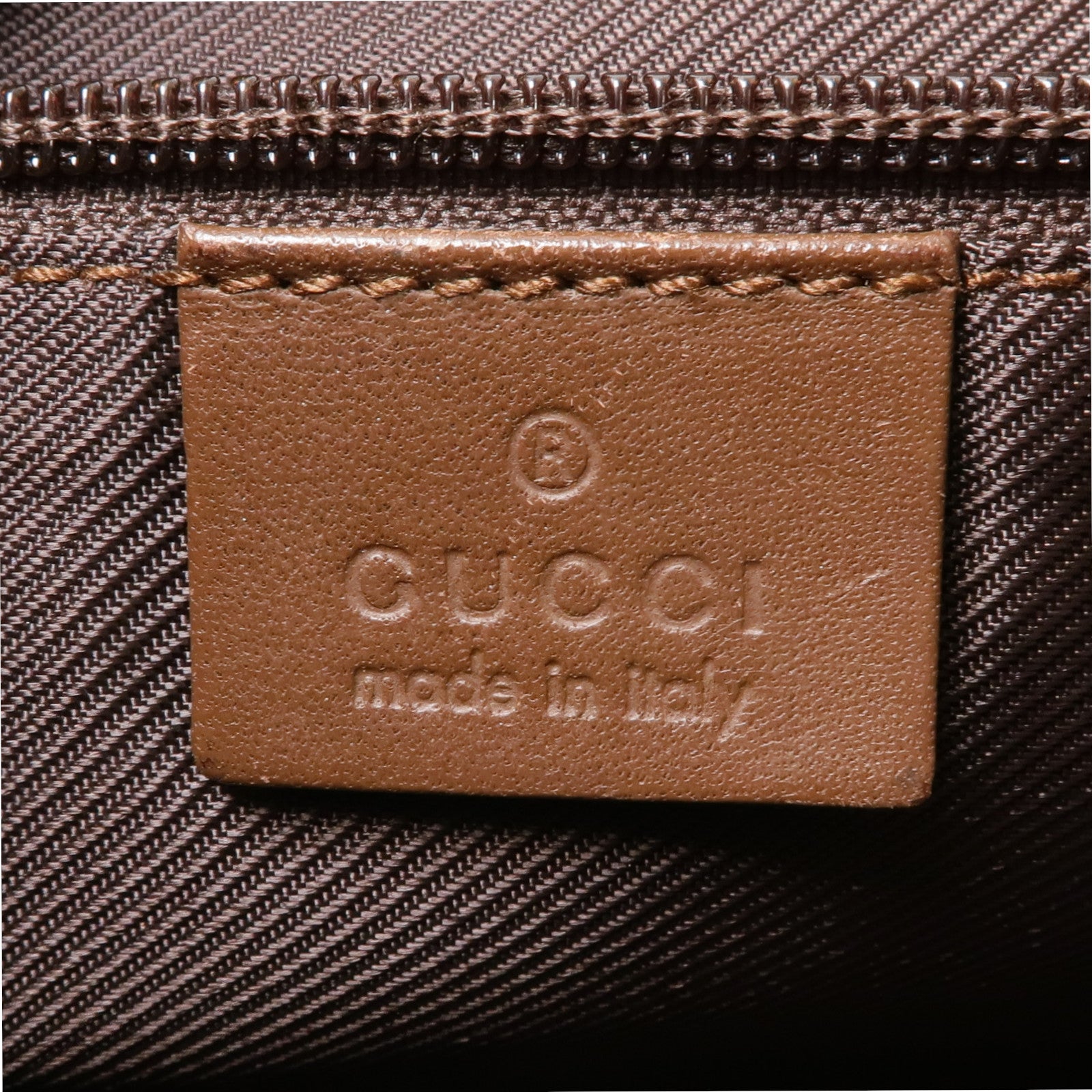 GUCCI 帆布Shoulder Bag銀扣肩背袋